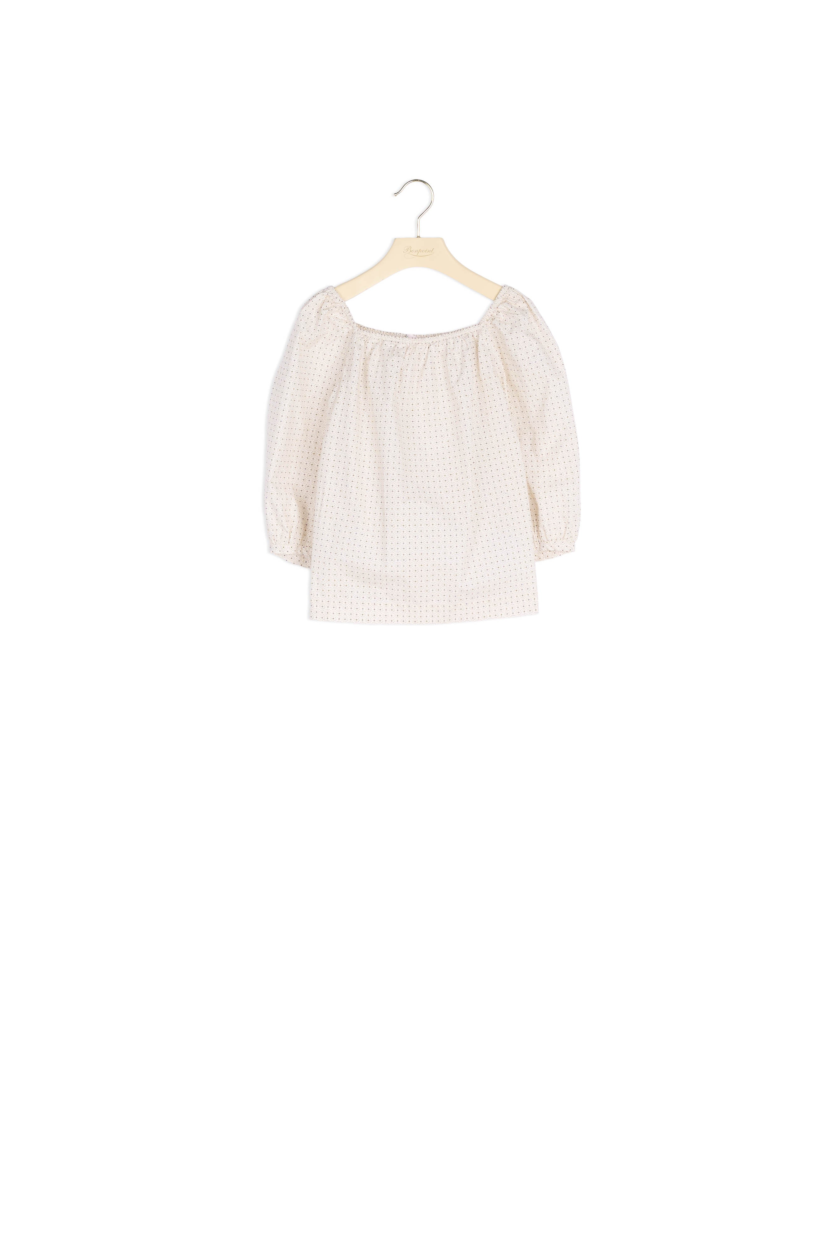Blouse en voile de coton imprimé - Bonpoint vintage
