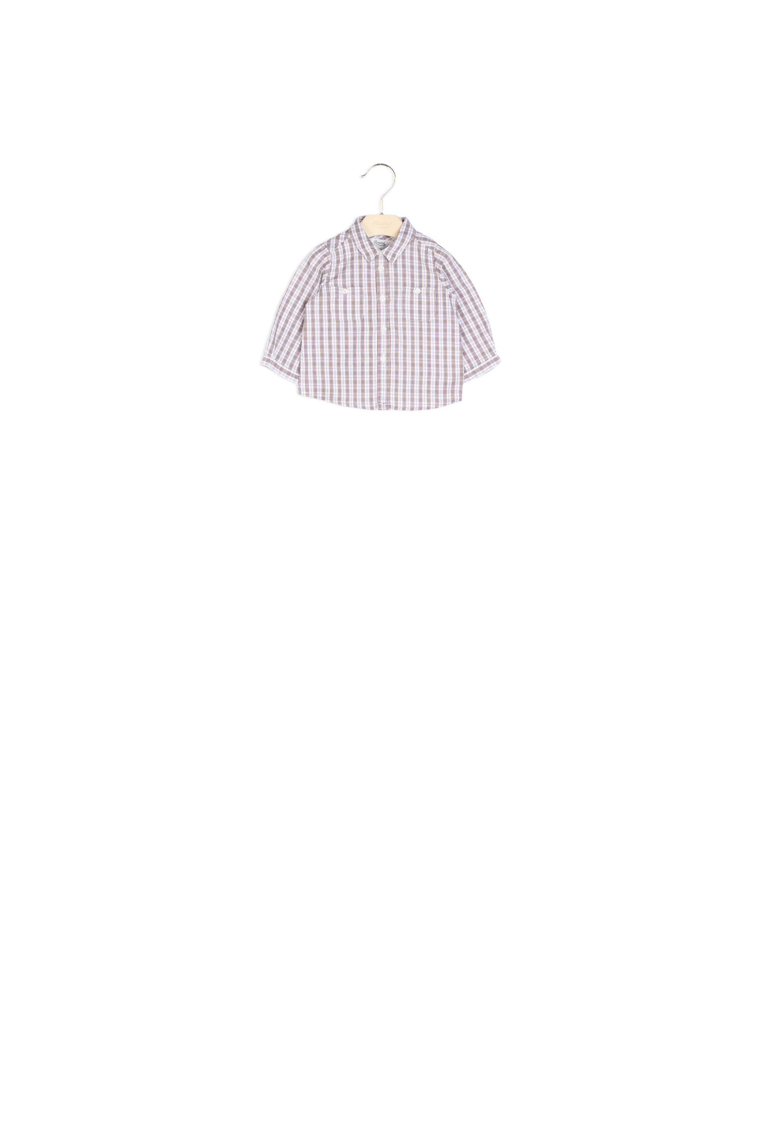 Chemise en twill à carreaux - Bonpoint vintage