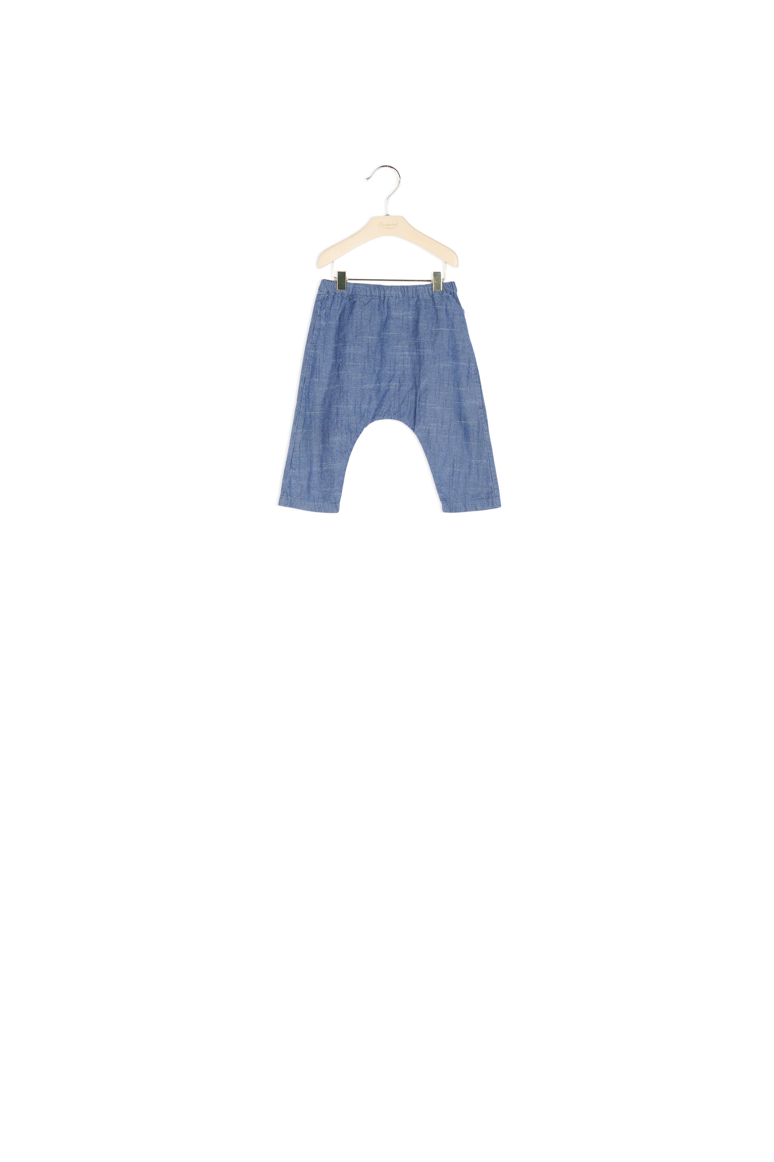 Pantalon en coton chambray bébé - Bonpoint vintage