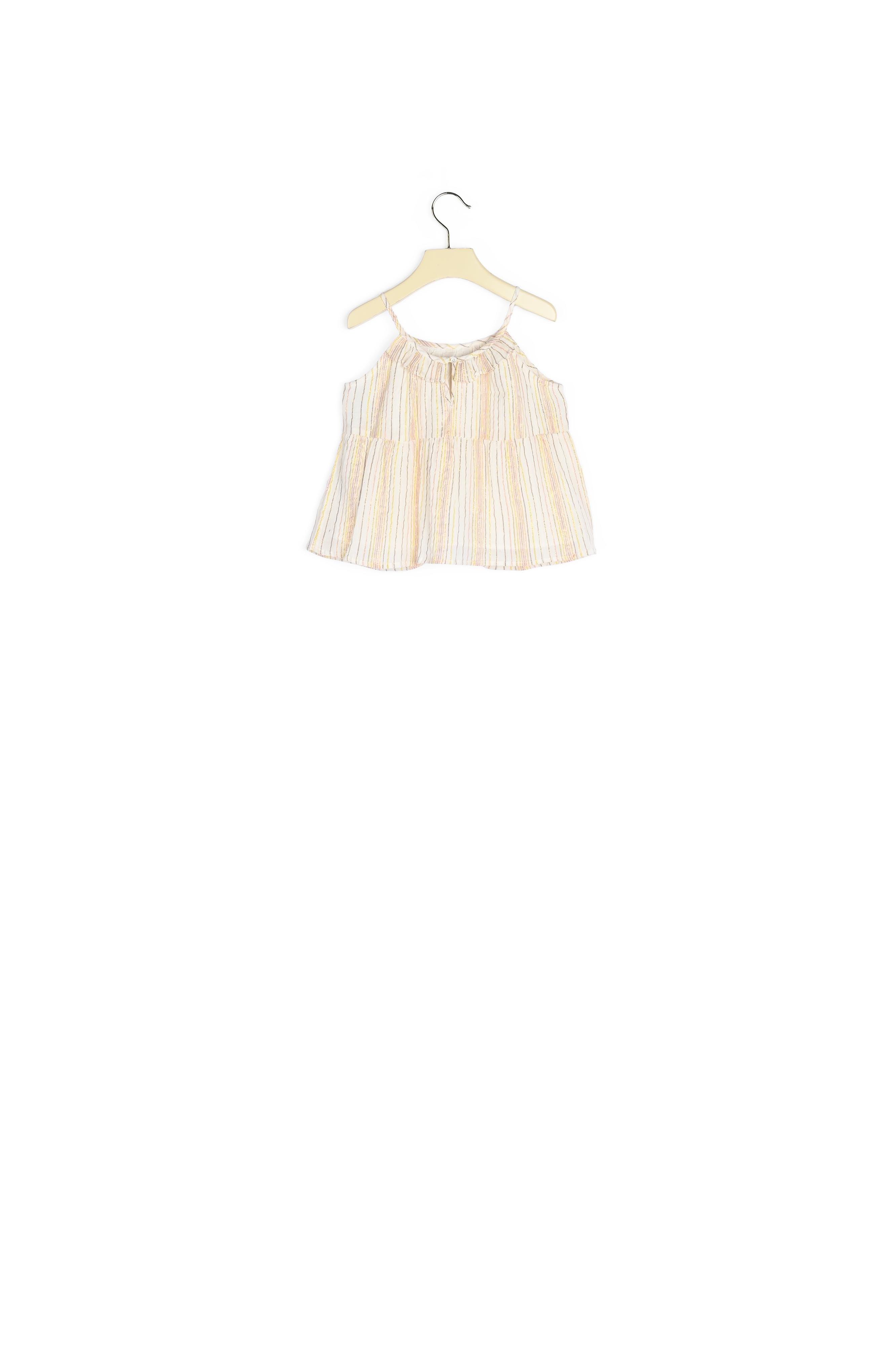 Blouse en coton métallisé rayures - Bonpoint vintage