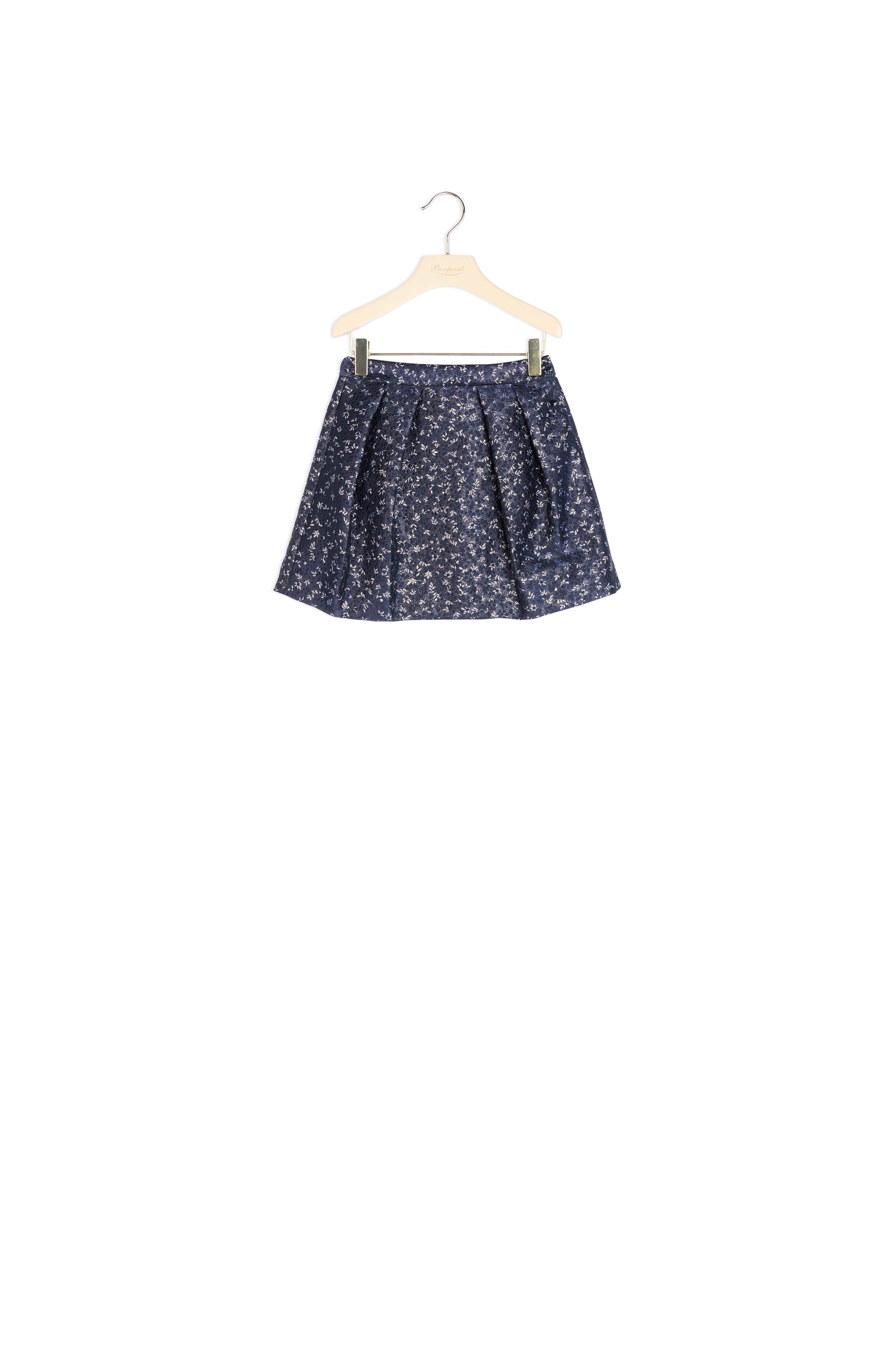 Jupe en jacquard métallisé - Bonpoint vintage