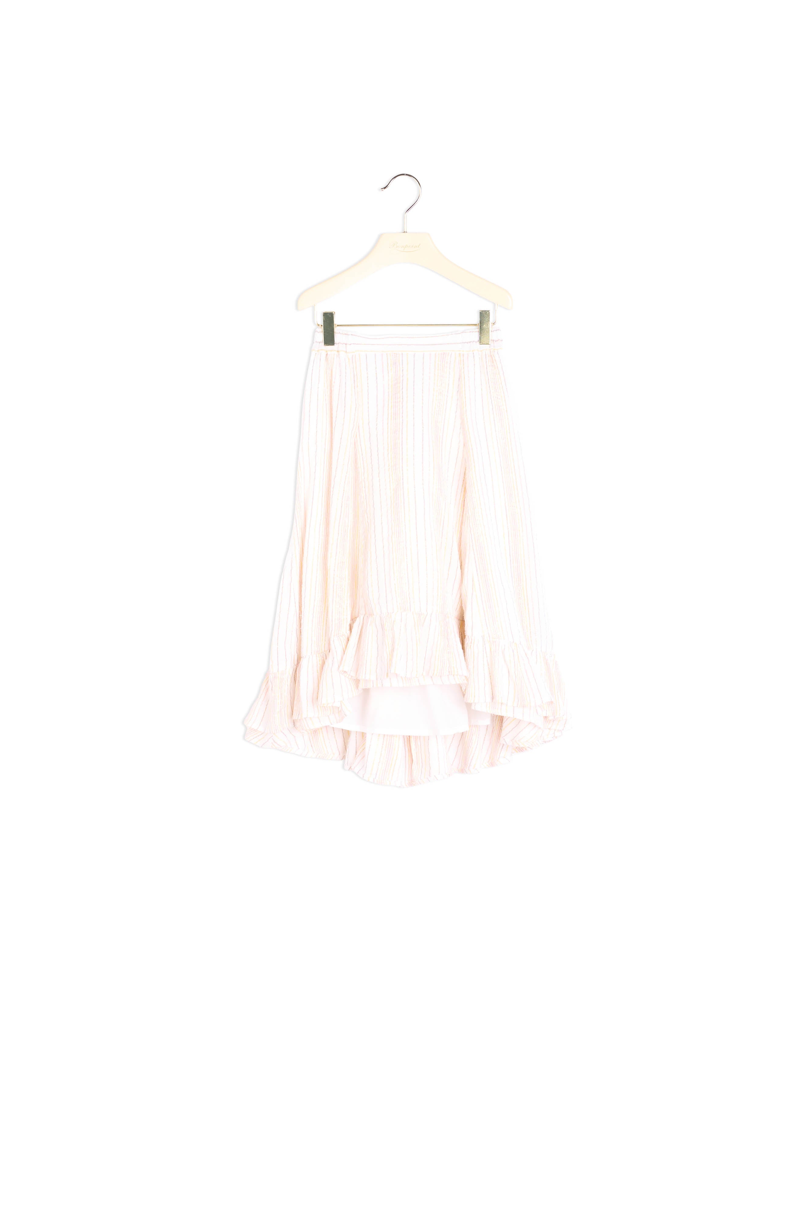 Jupe asymétrique à volants rayures - Bonpoint vintage