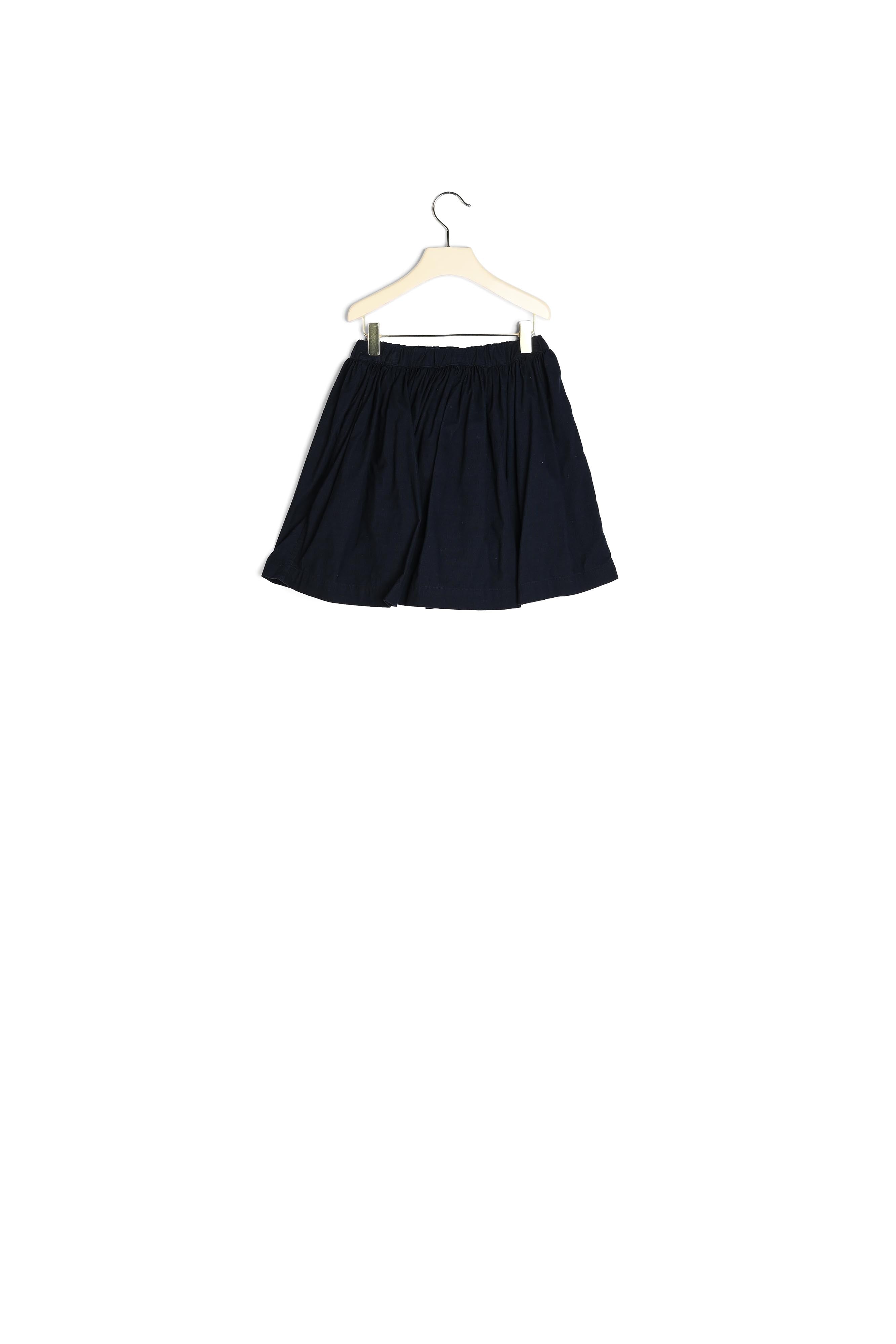 Jupe courte ample en velours milleplumes - Bonpoint vintage