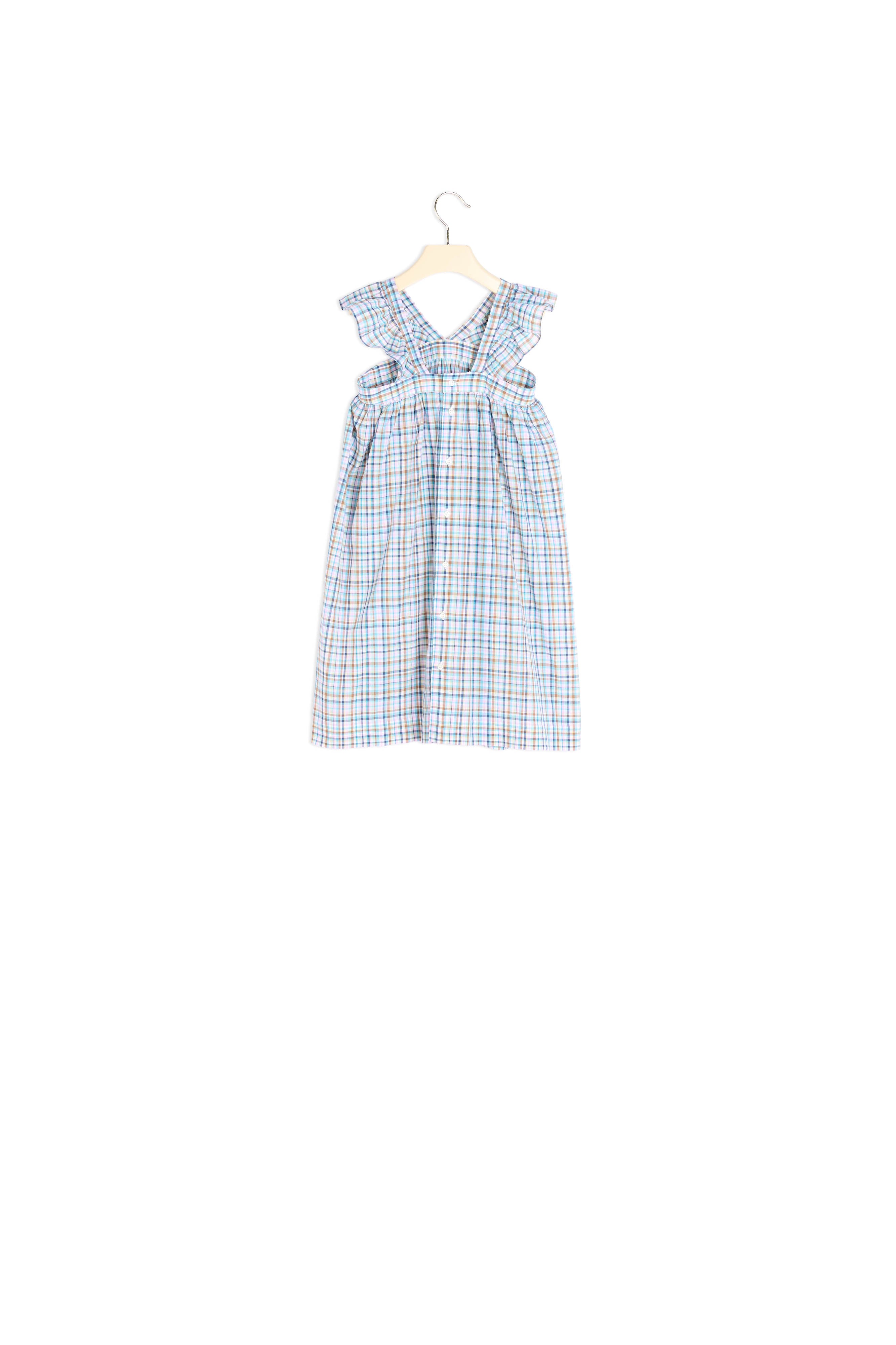 Robe à bretelles volantées - Bonpoint vintage