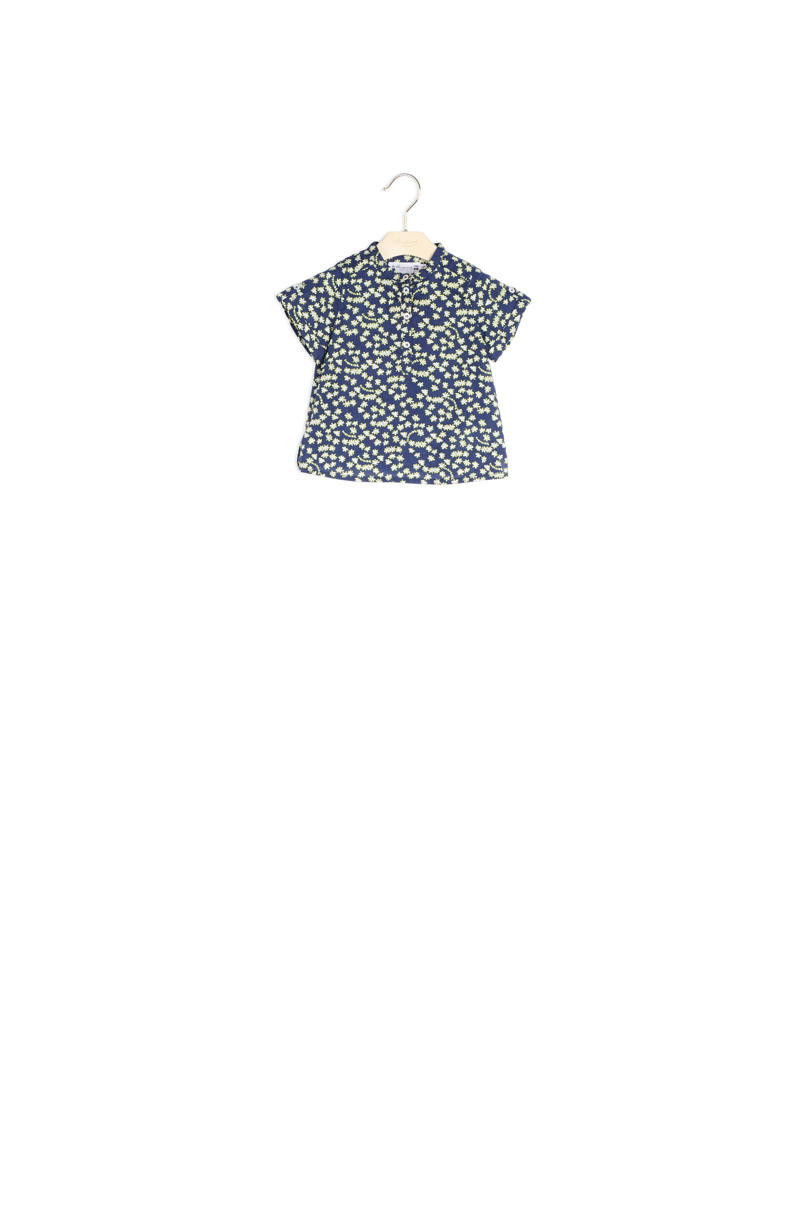 Chemise en coton imprimé - Bonpoint vintage