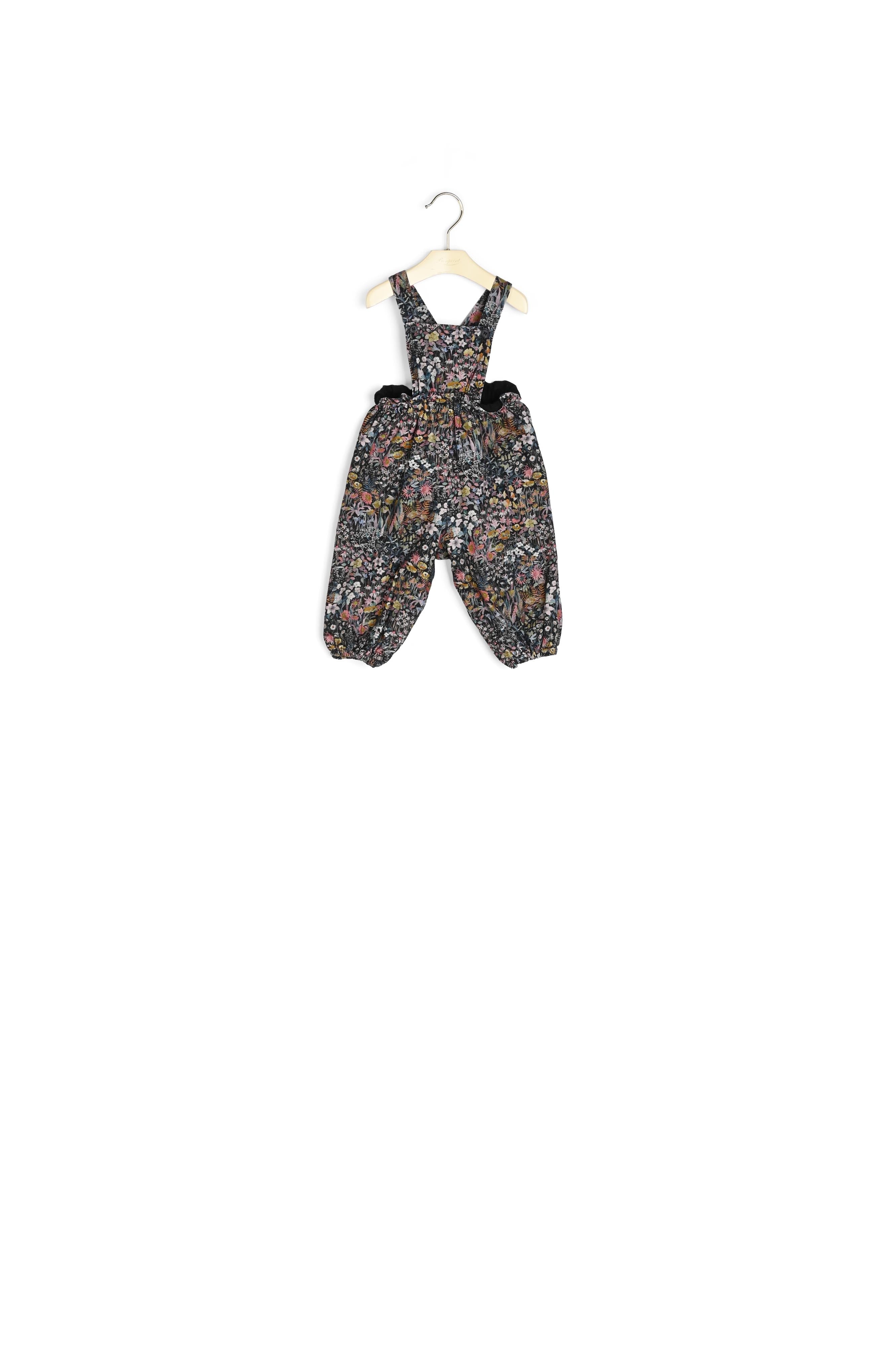 Salopette bébé en tissu Liberty velours - Bonpoint vintage