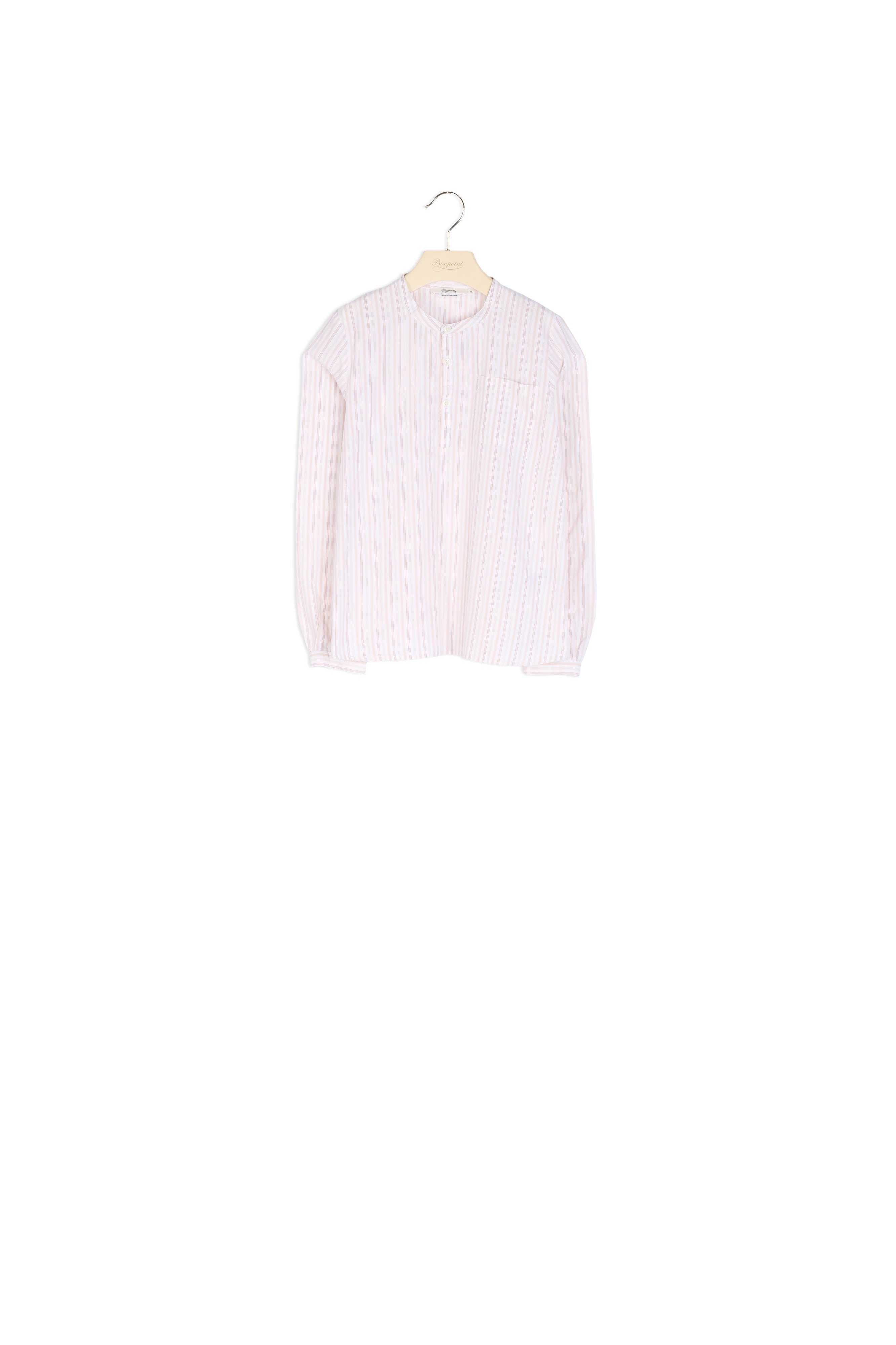Chemise en popeline rayée - Bonpoint vintage