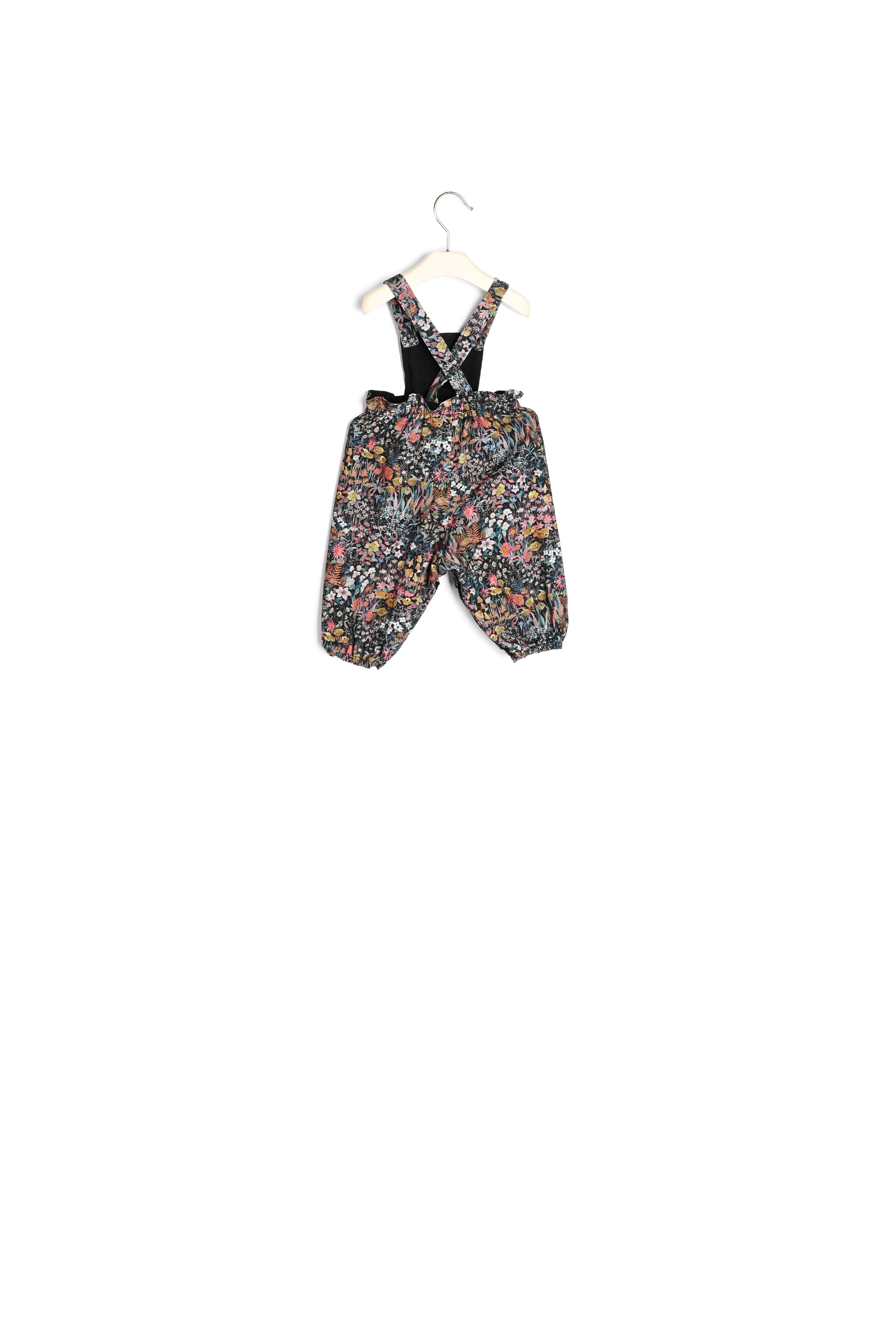 Salopette bébé en tissu Liberty velours - Bonpoint vintage