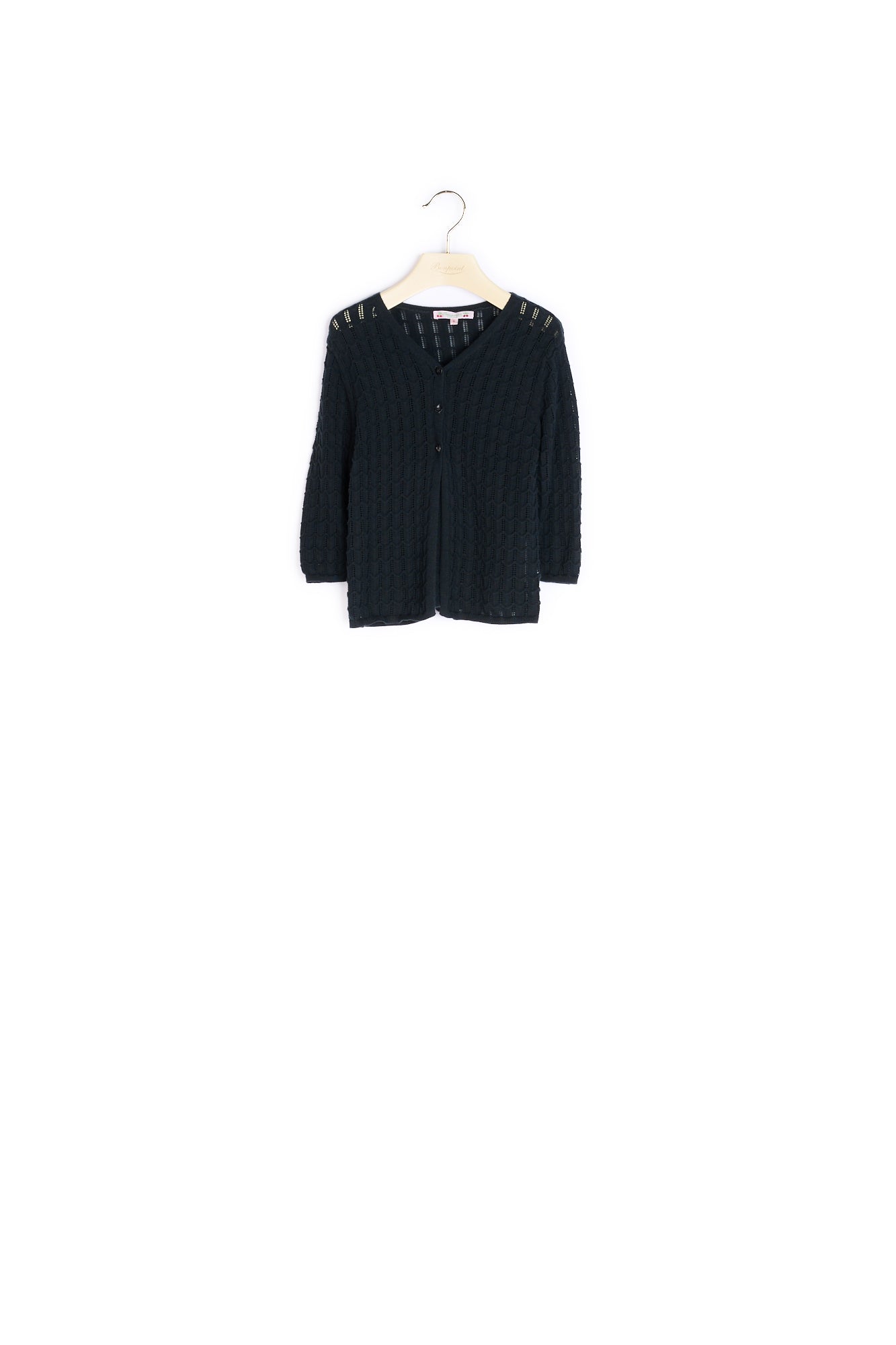 Cardigan coton ajouré - Bonpoint vintage