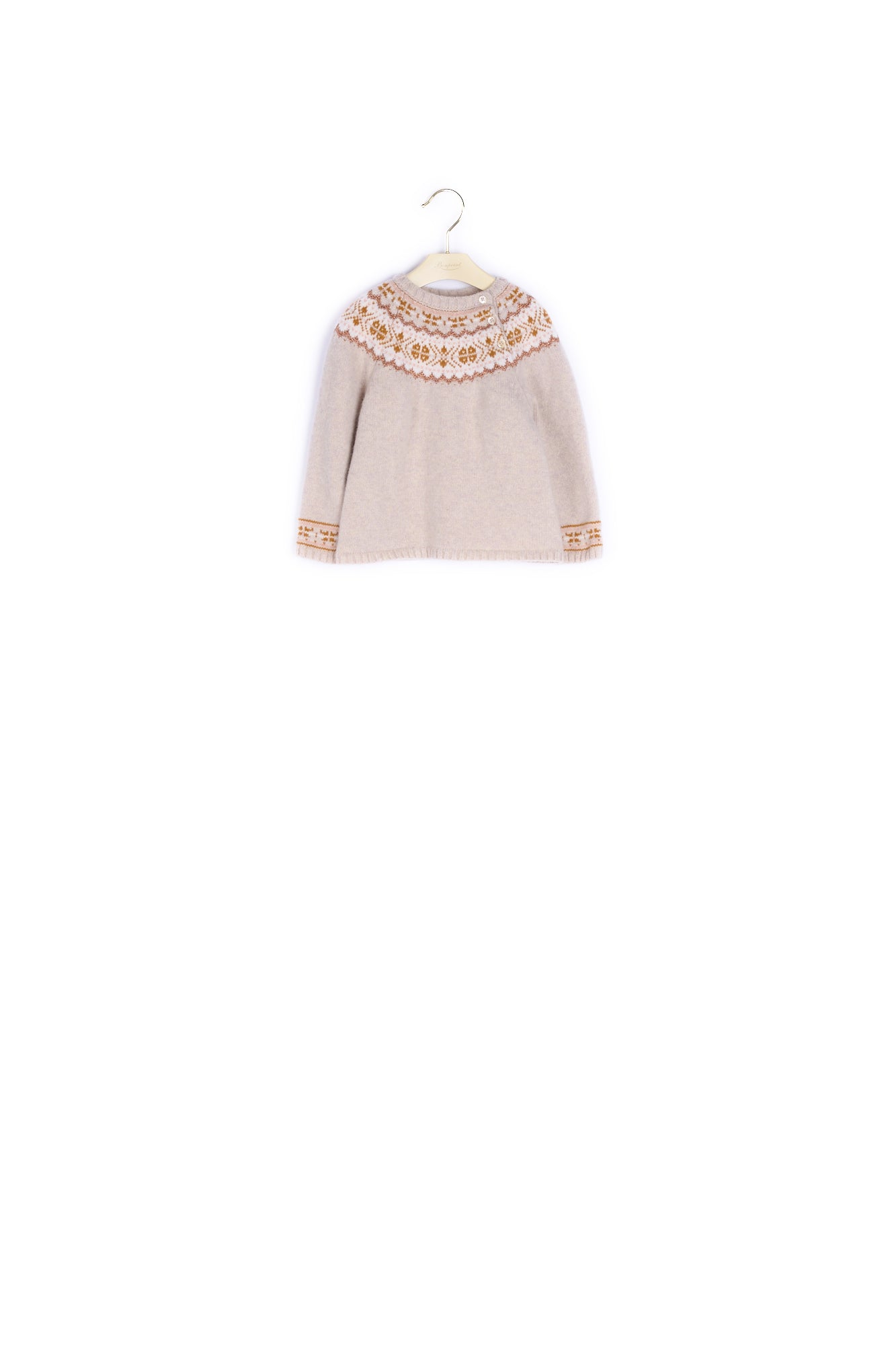 Pull en mérinos à intarsia - Bonpoint vintage