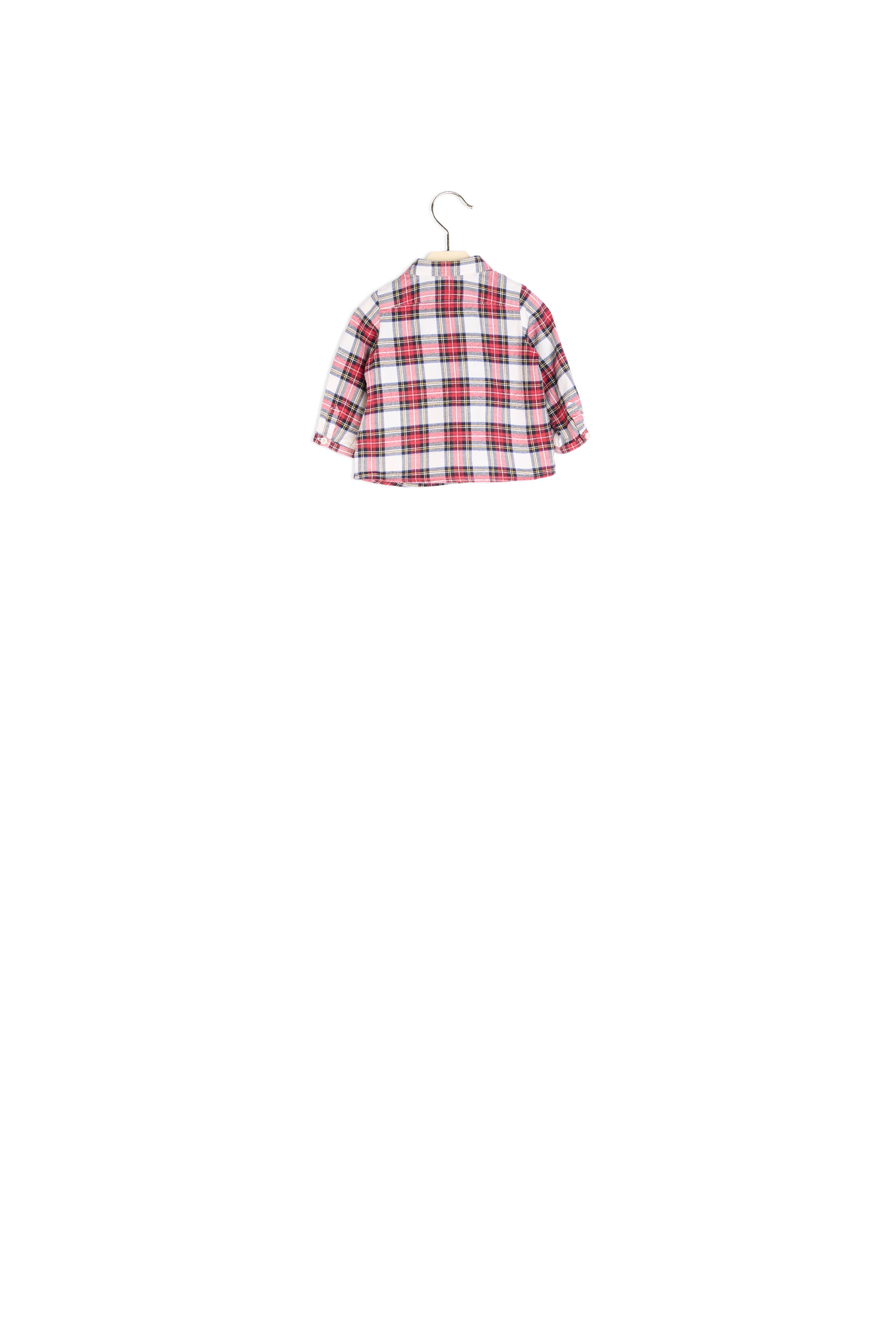 Chemise en coton à motif écossais - Bonpoint vintage