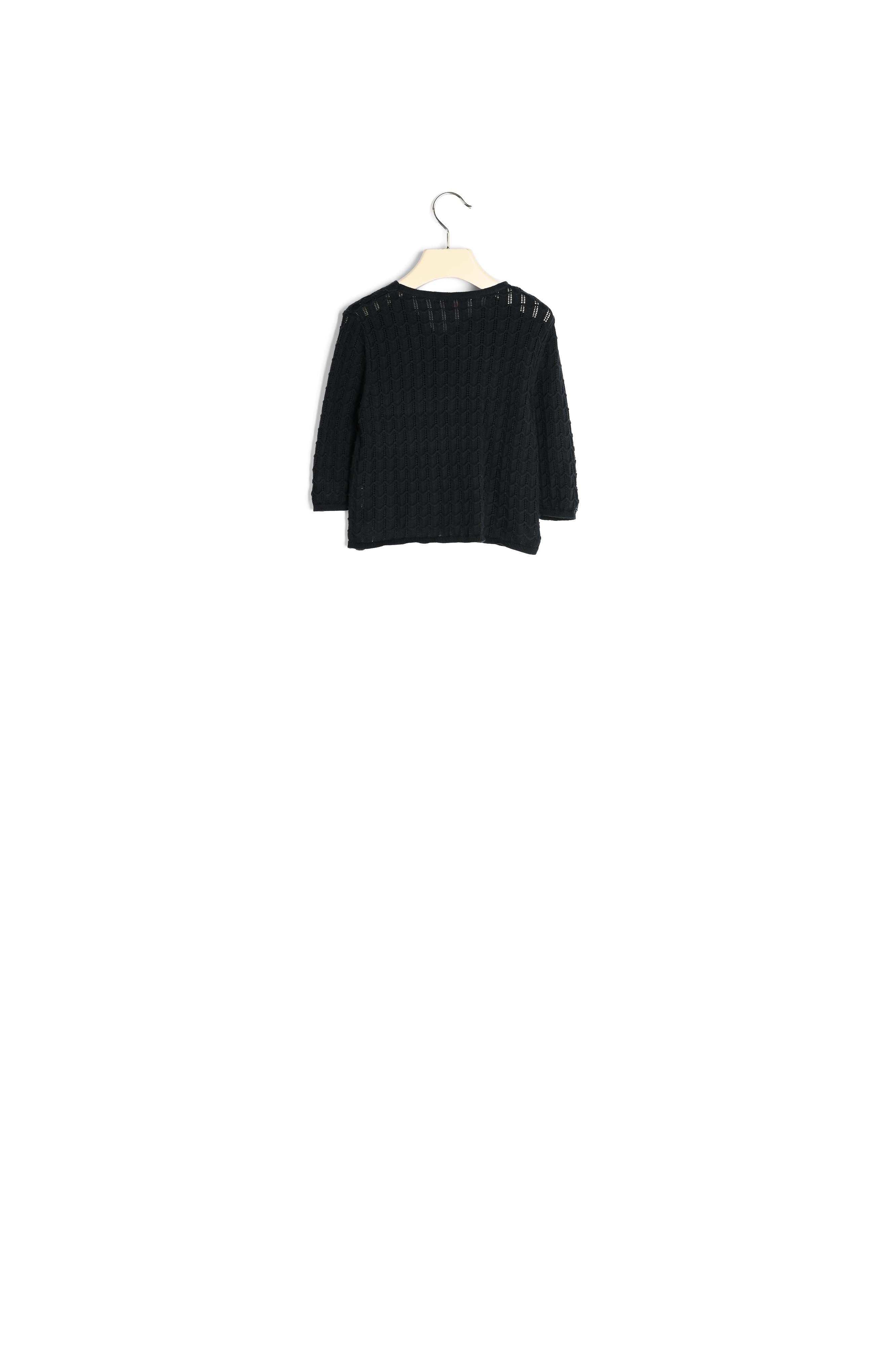 Cardigan coton ajouré - Bonpoint vintage