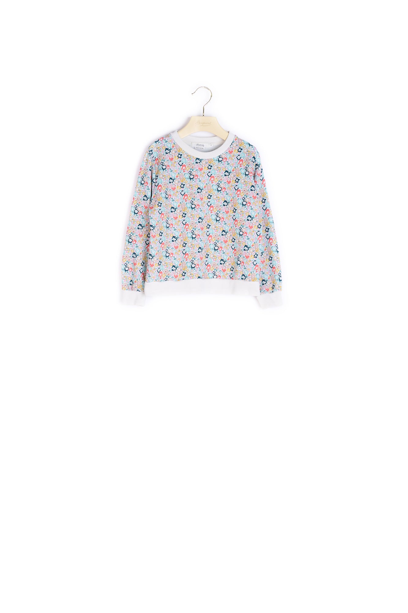 Sweatshirt en tissu Liberty fille - Bonpoint vintage