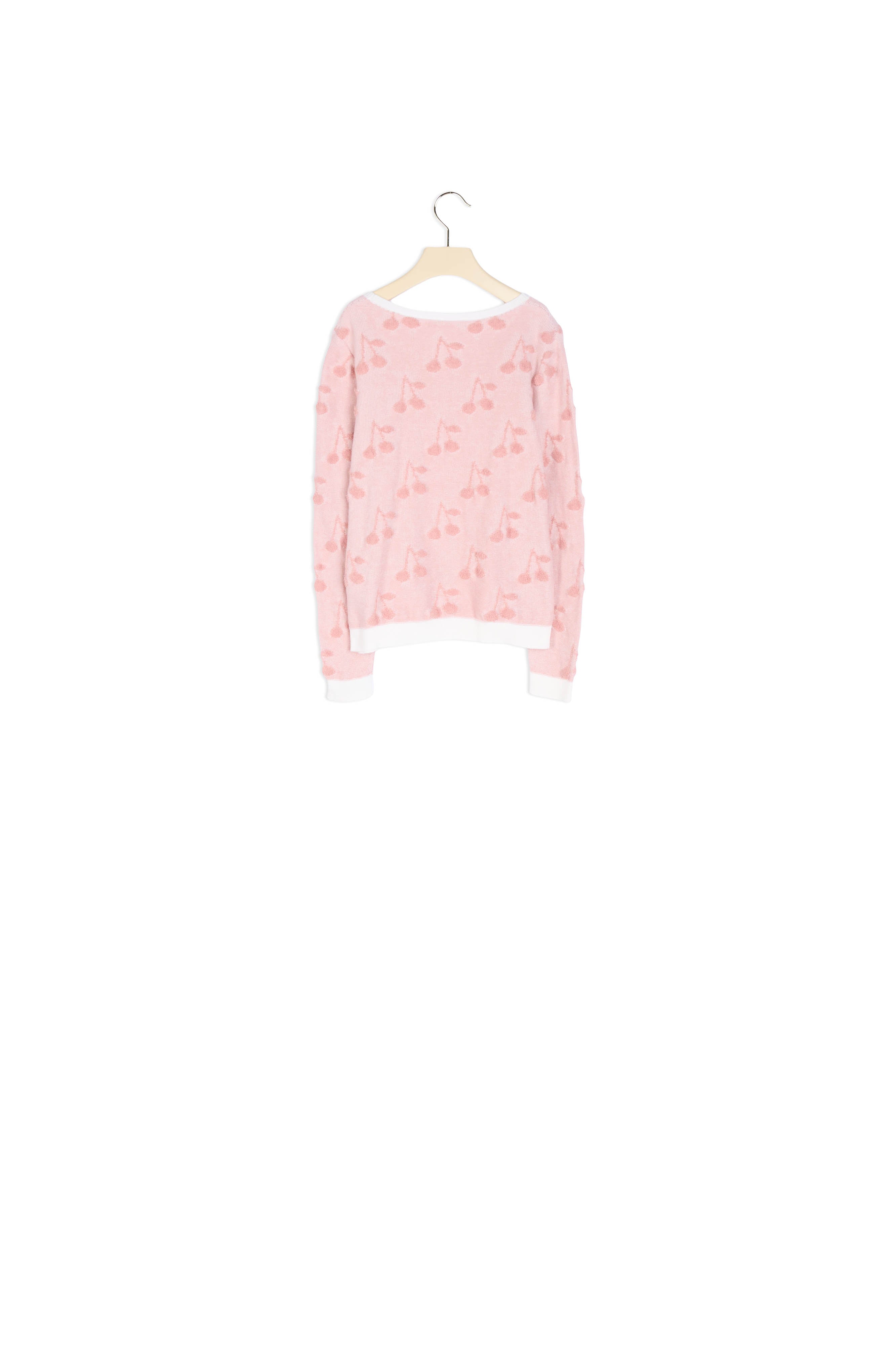 Pull à jacquard cerises - Bonpoint vintage