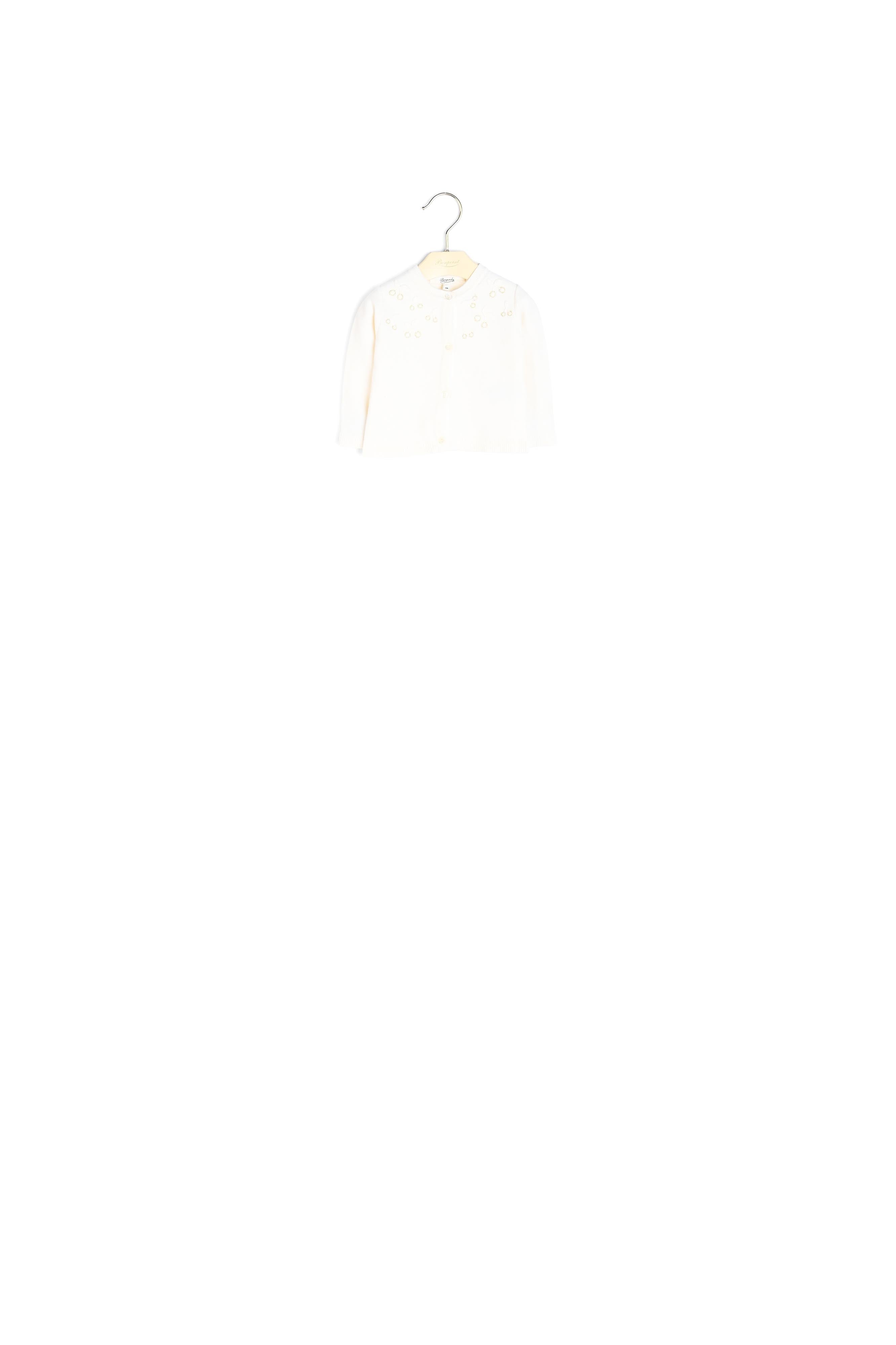 Cardigan en coton brodé bébé - Bonpoint vintage