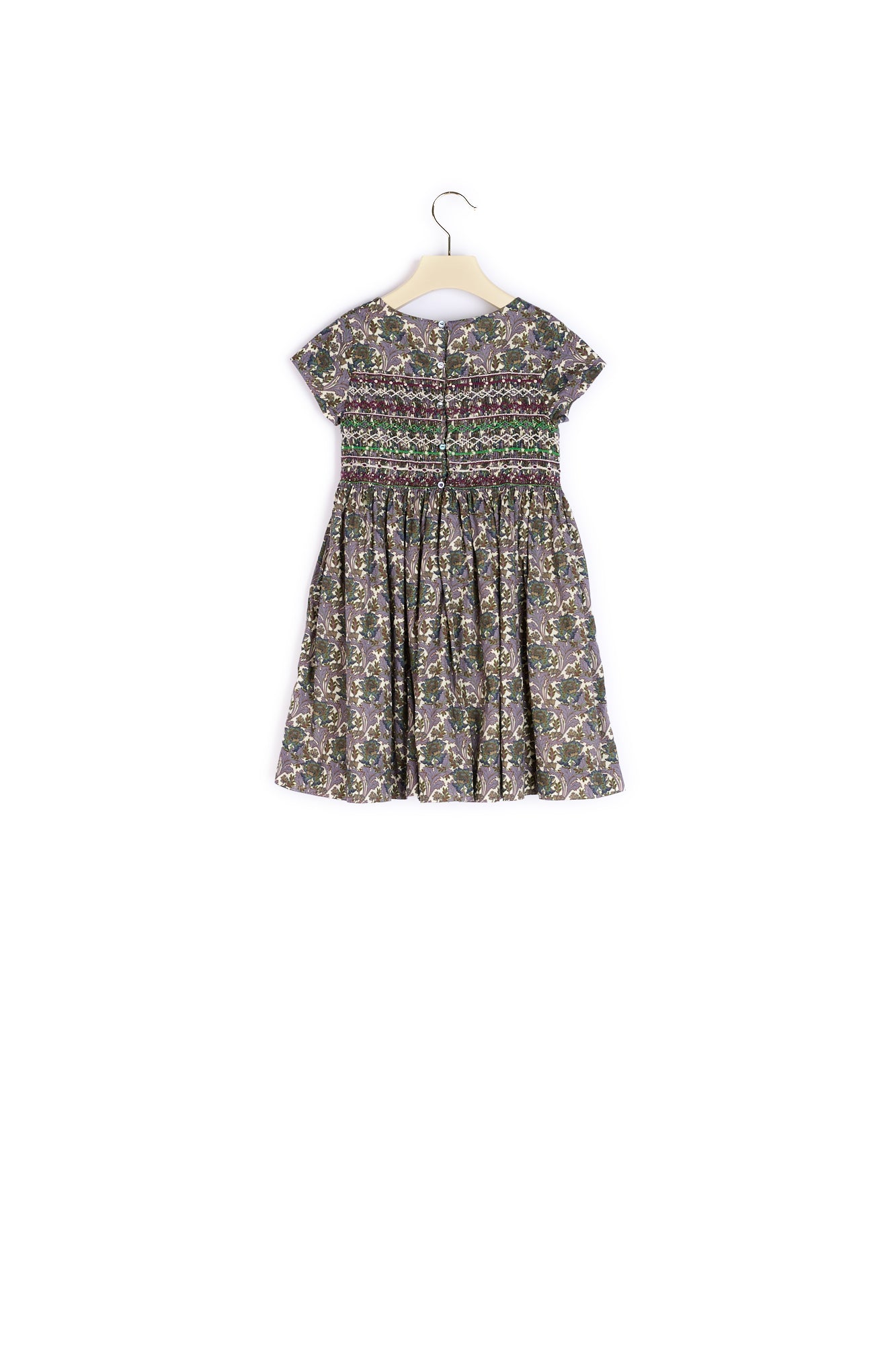Robe smockée en tissu Liberty - Bonpoint vintage