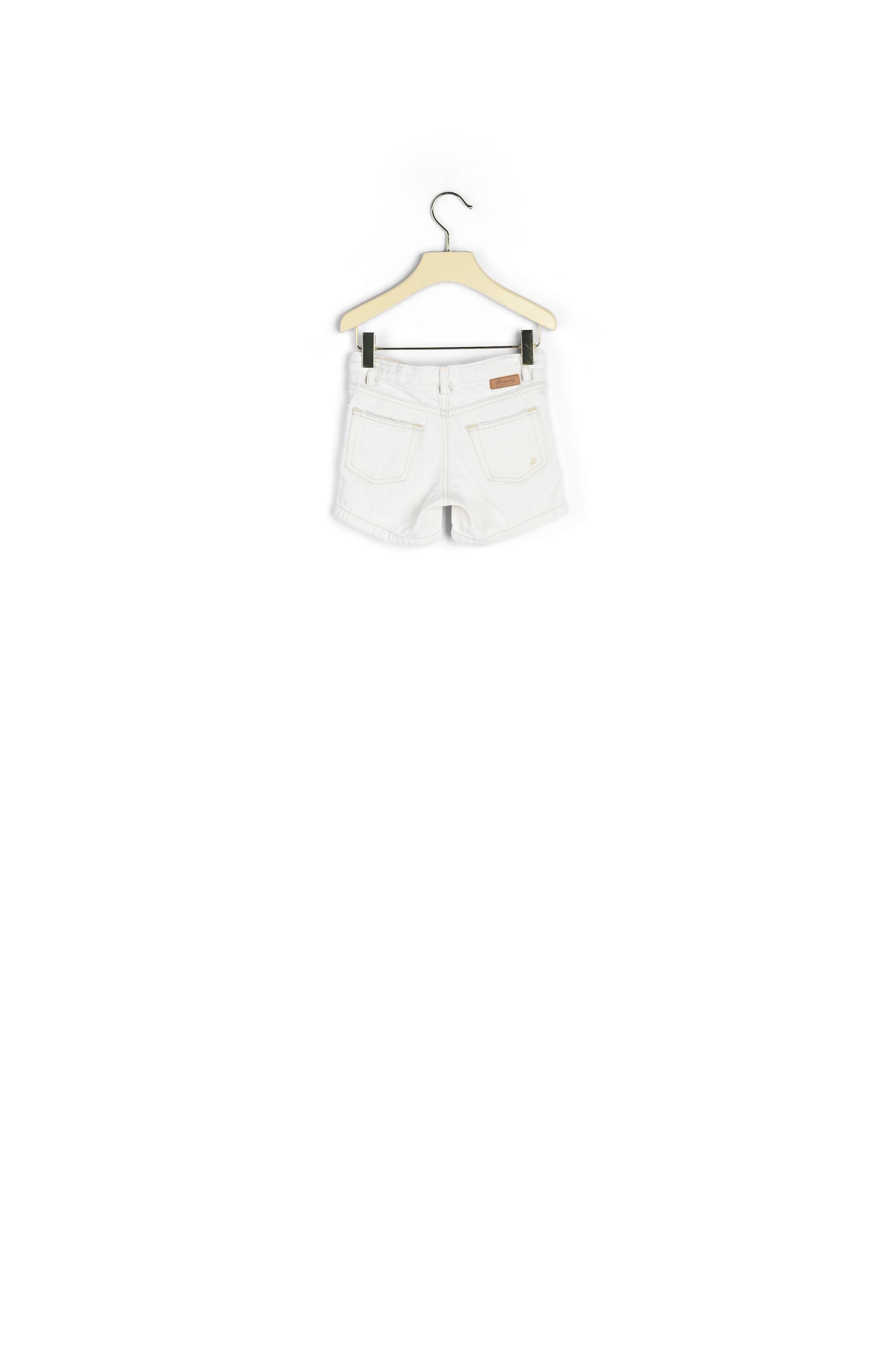 Short en jean avec broderie - Bonpoint vintage