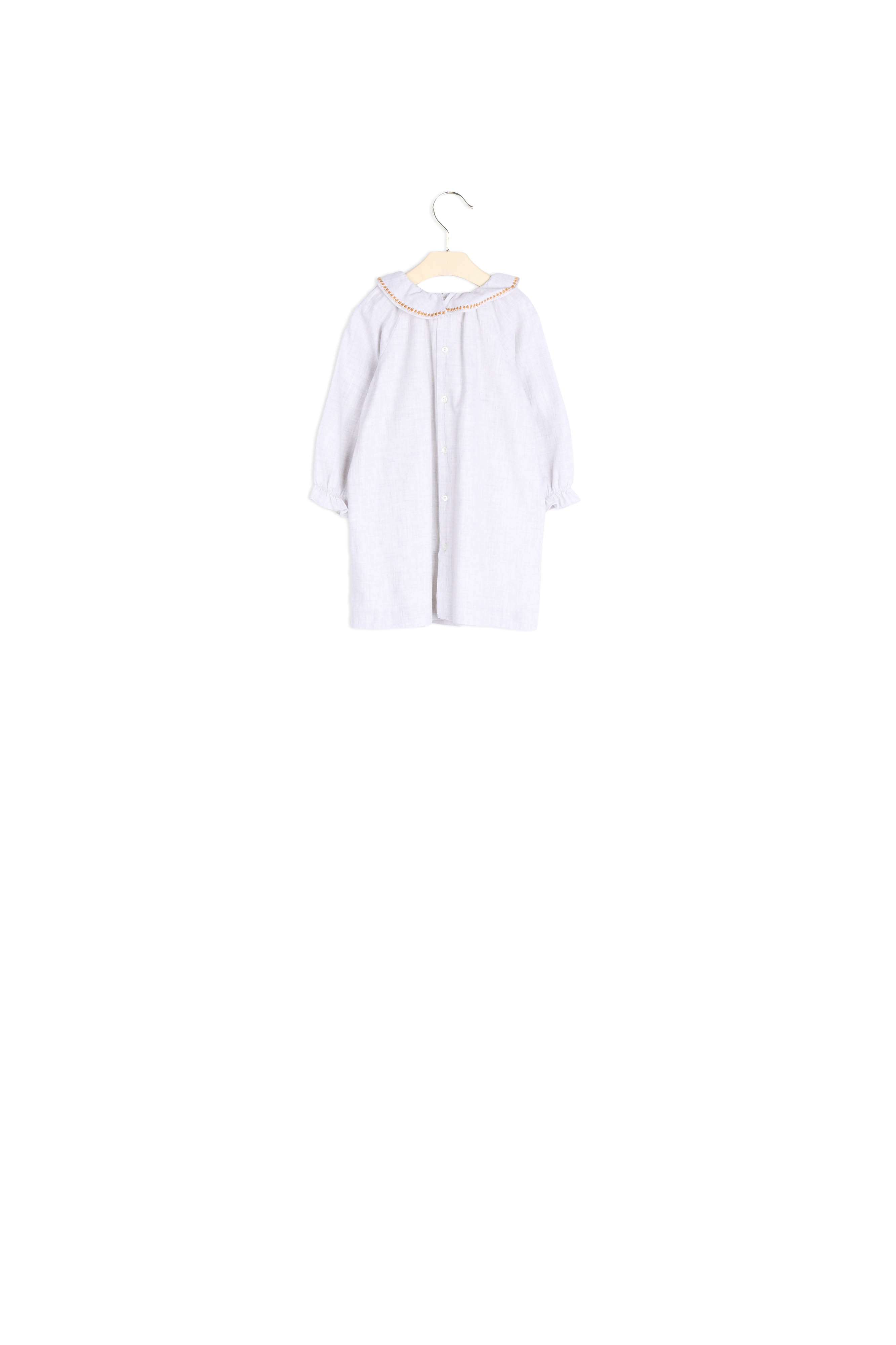 Robe à collerette brodée - Bonpoint vintage