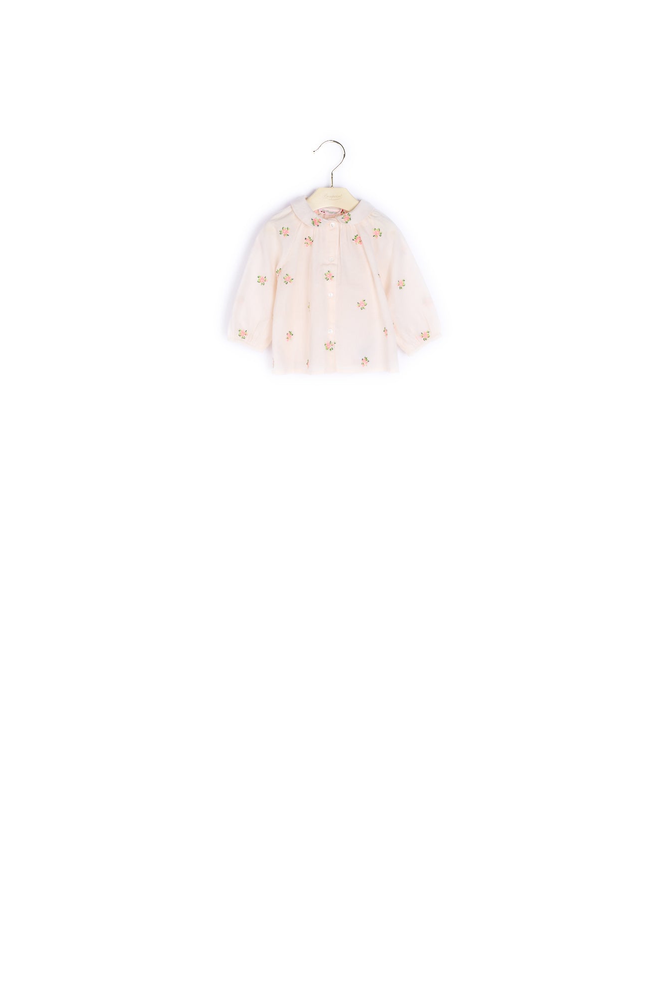Blouse en voile de coton brodé bébé - Bonpoint vintage