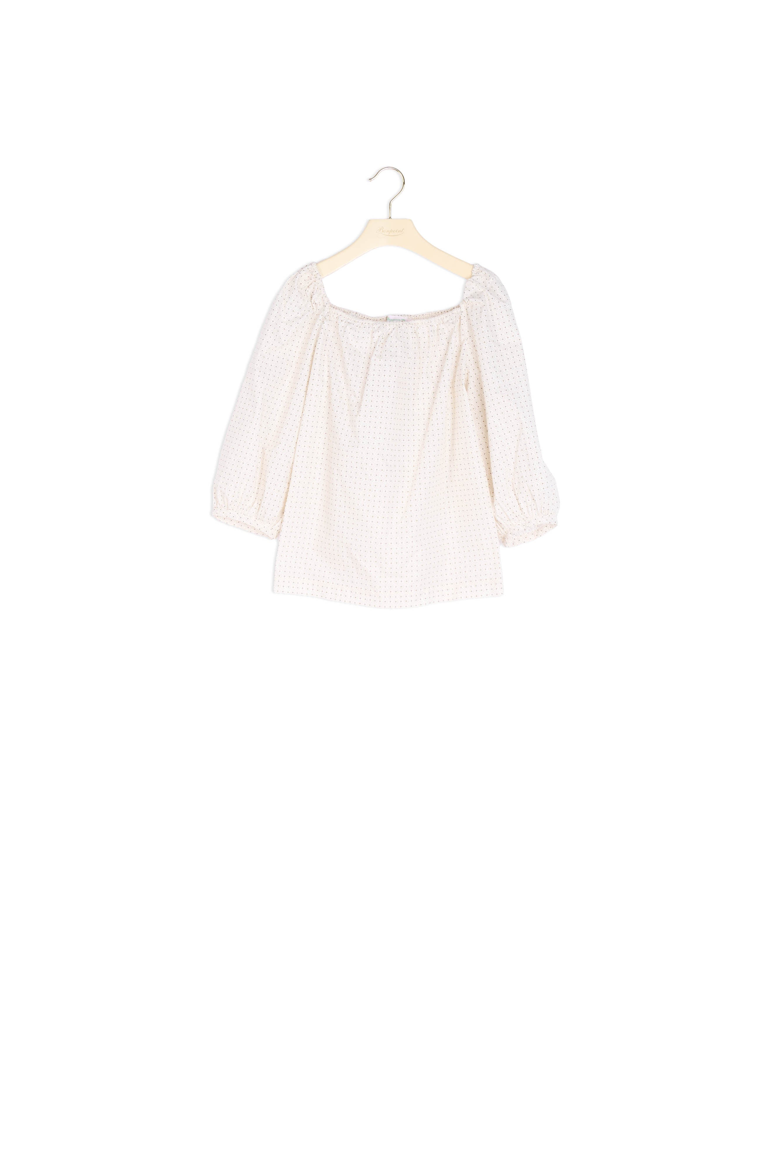 Blouse en voile de coton imprimé - Bonpoint vintage