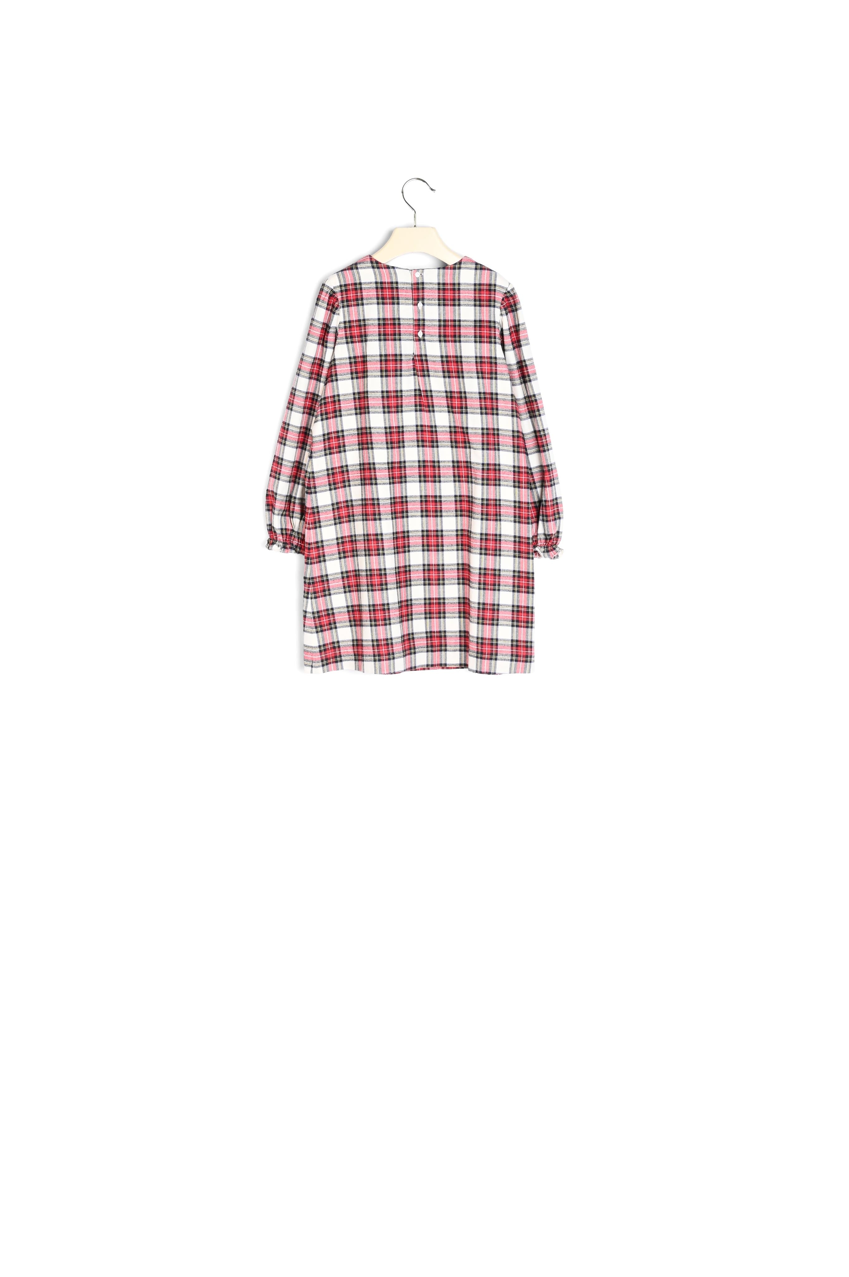 Robe en twill brodé - Bonpoint vintage