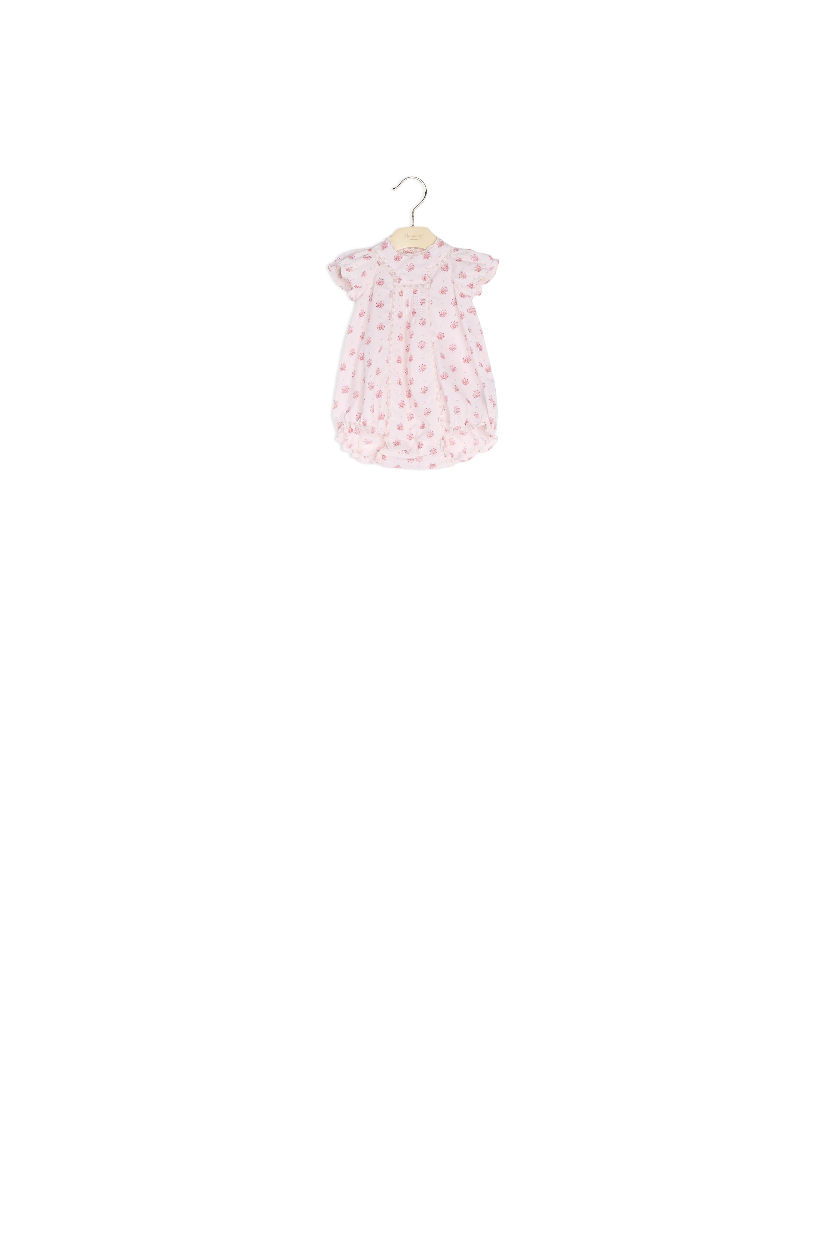 Combinaison avec dentelle de Calais bébé - Bonpoint vintage
