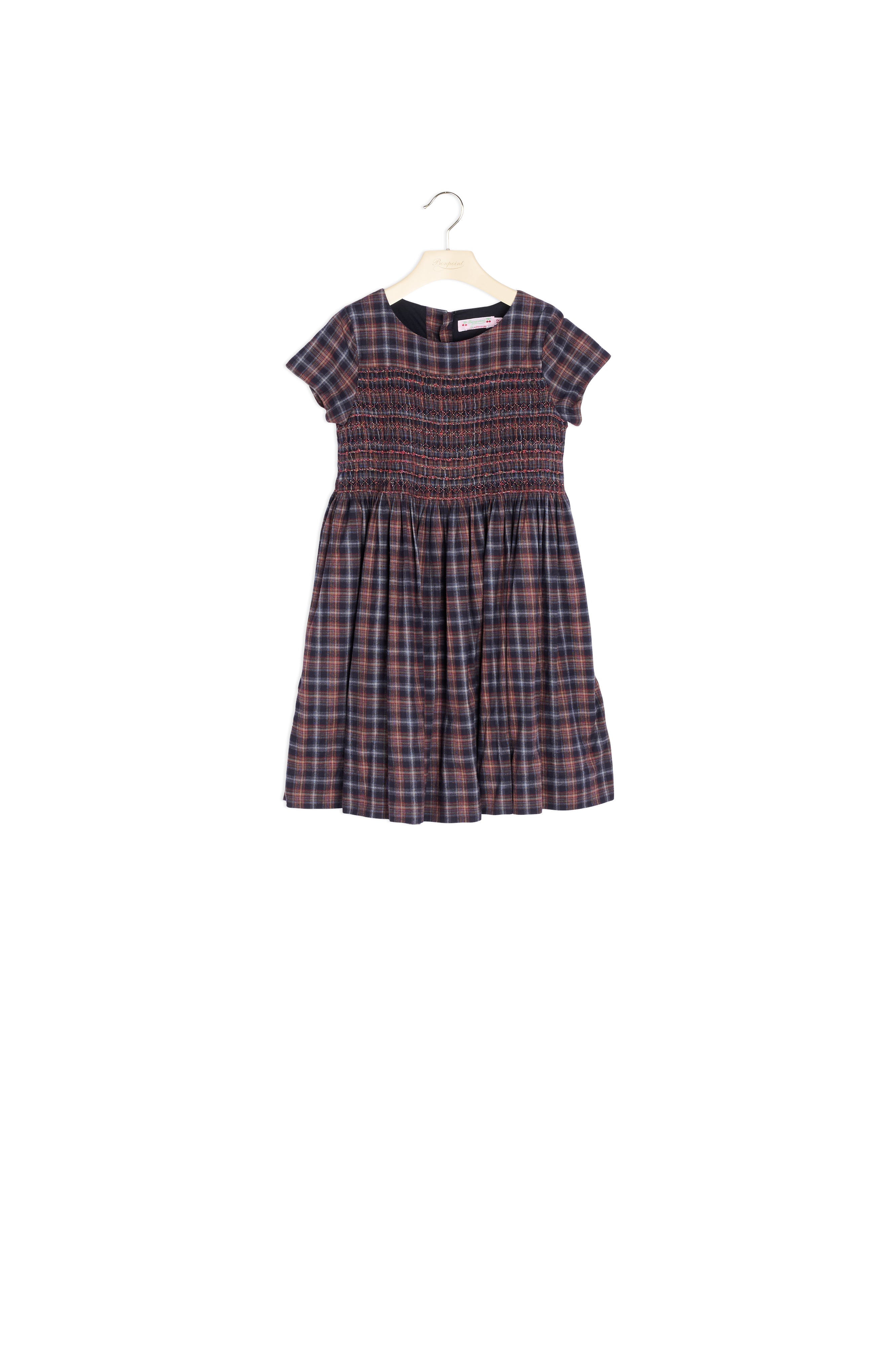 Robe smockée en twill - Bonpoint vintage