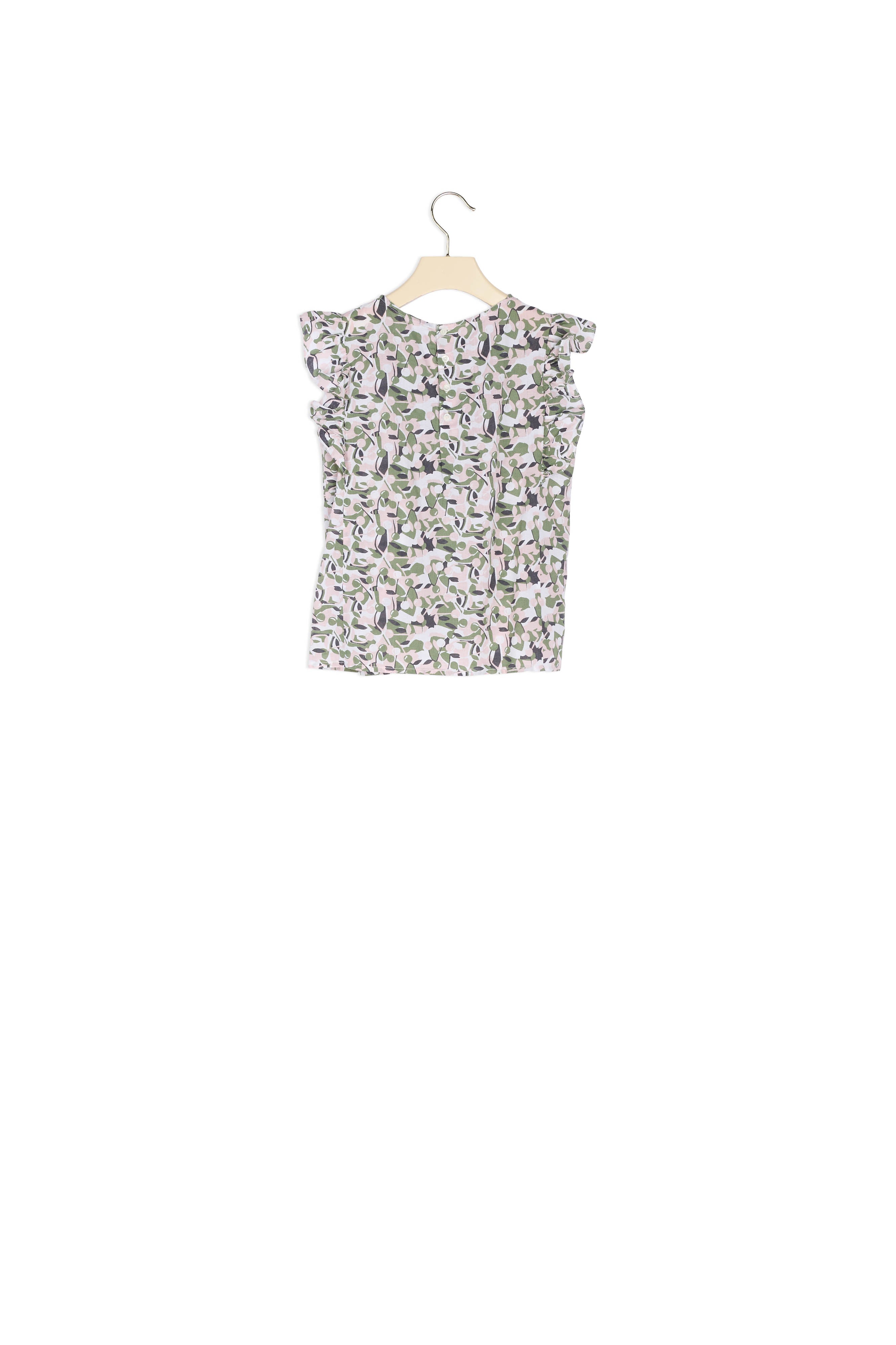 Blouse à fronces et volants - Bonpoint vintage