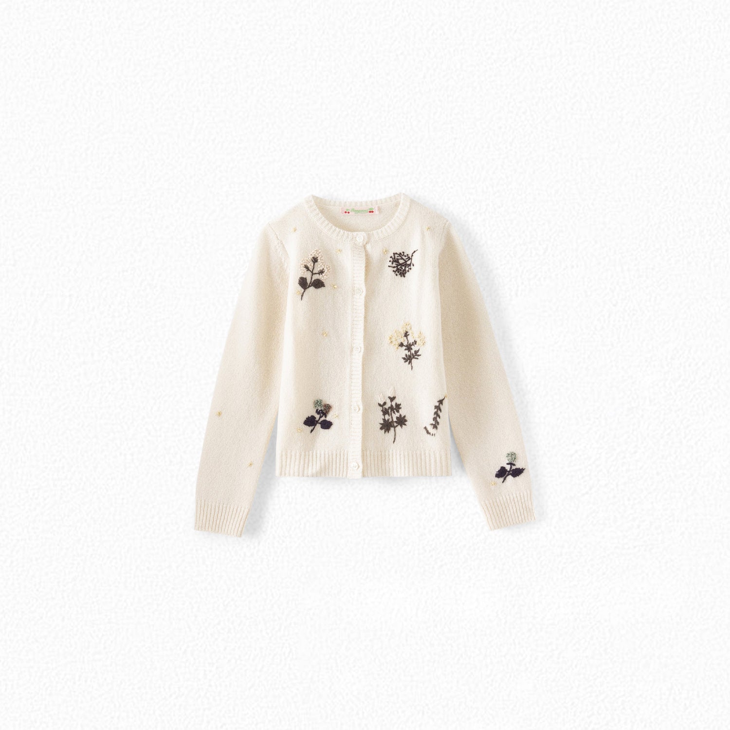 Cardigan en laine brodée - Bonpoint vintage