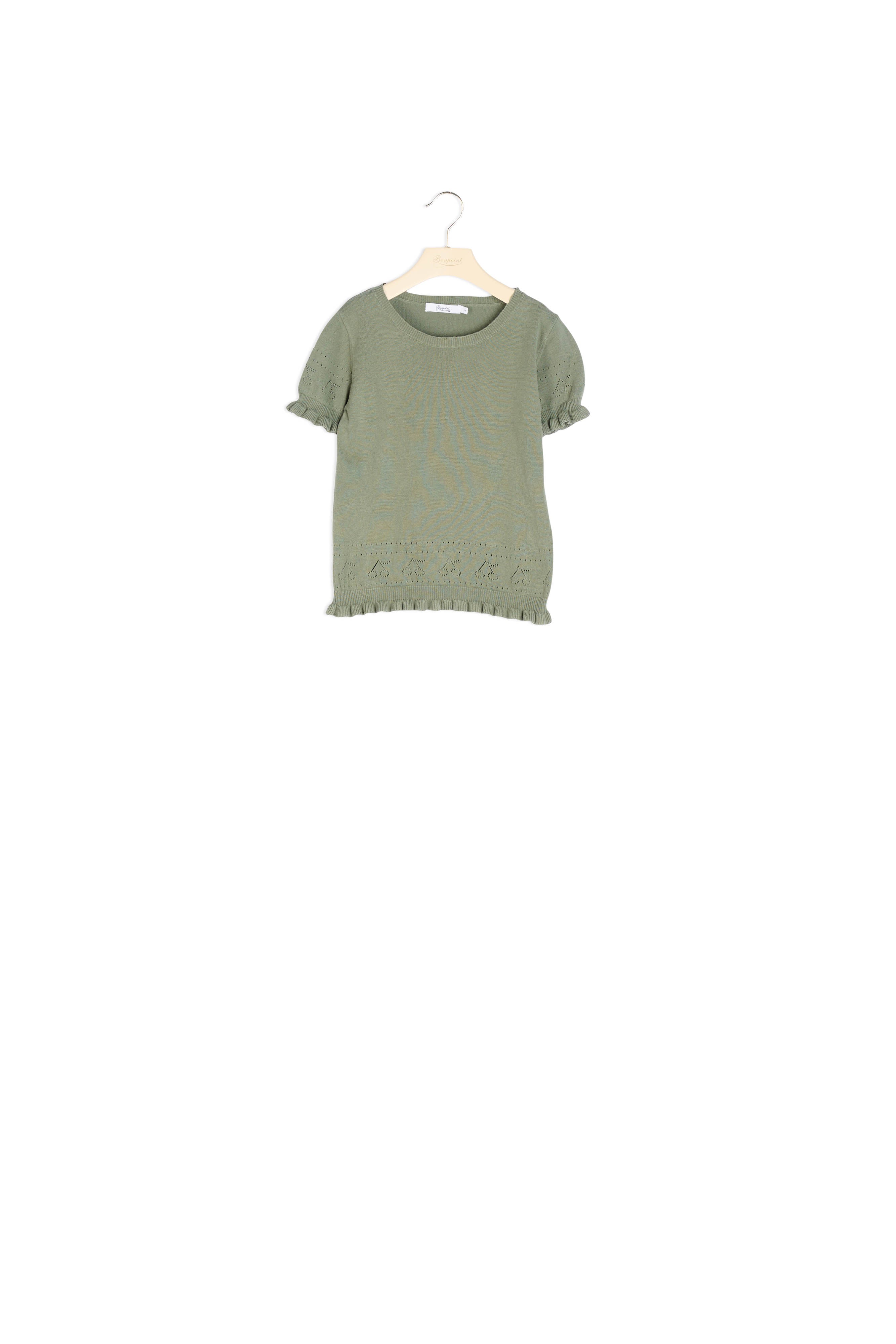 Pull en coton ajouré - Bonpoint vintage