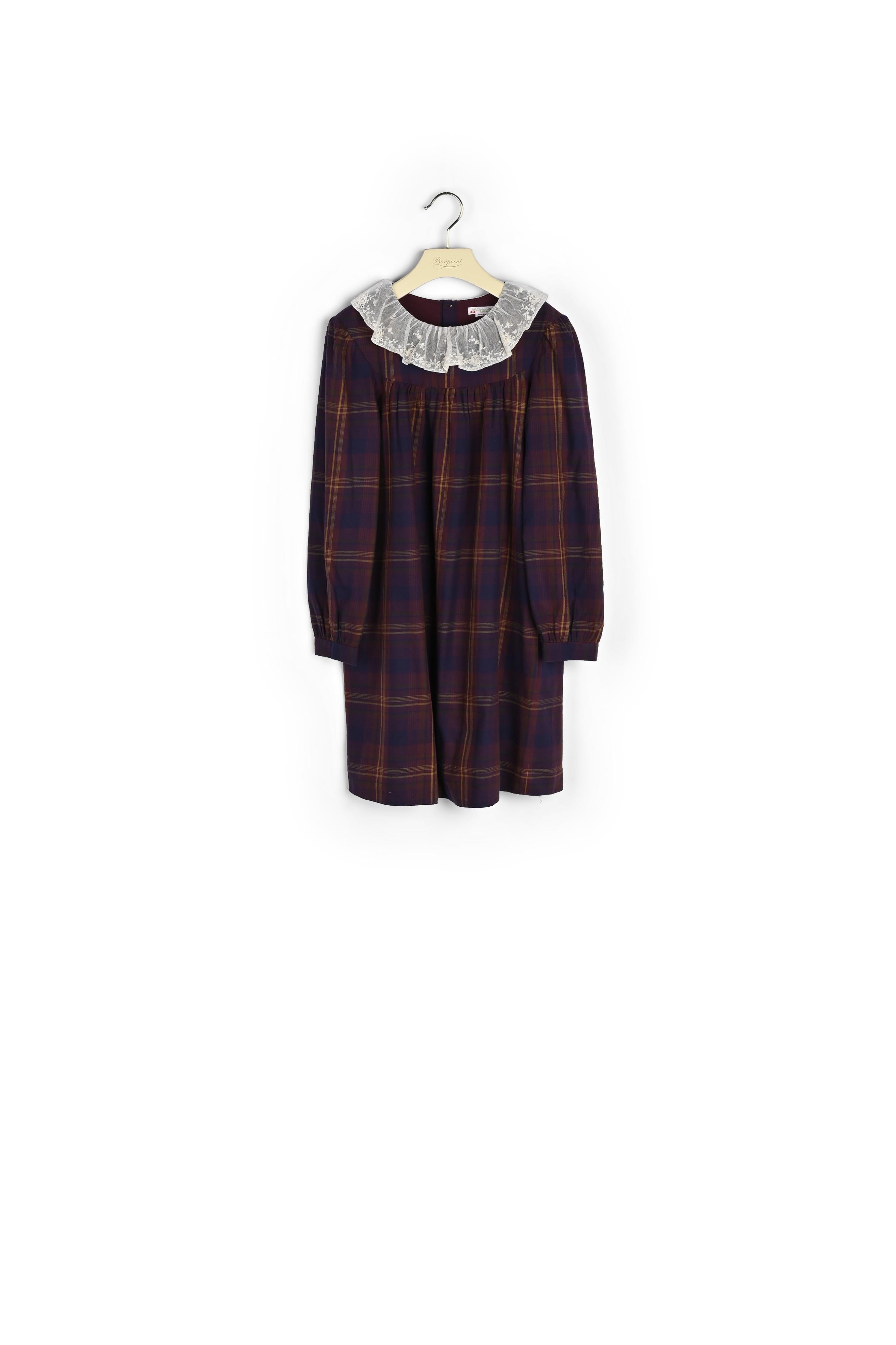 Robe avec tulle brodé fille - Bonpoint vintage