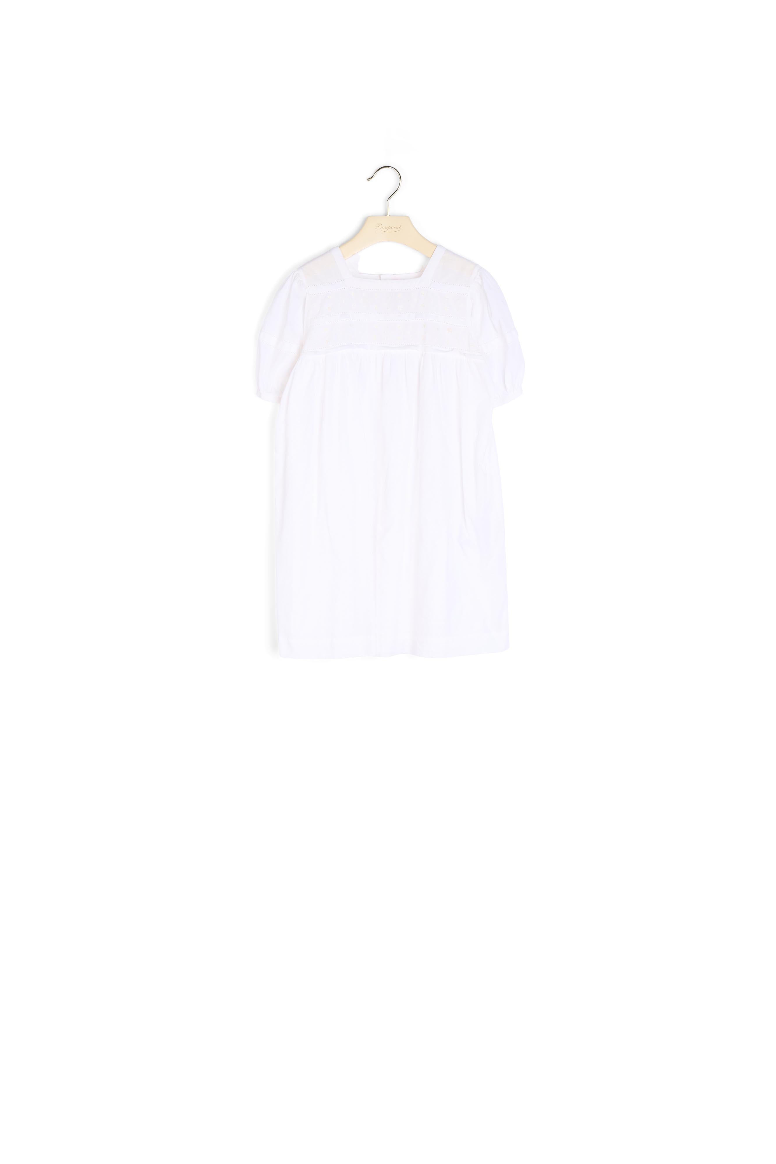 Robe en voile de coton brodé - Bonpoint vintage
