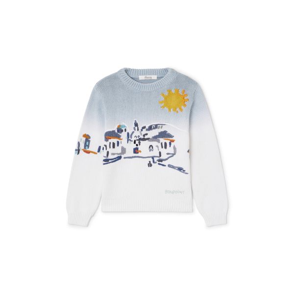 Pull îles grecques - Bonpoint vintage