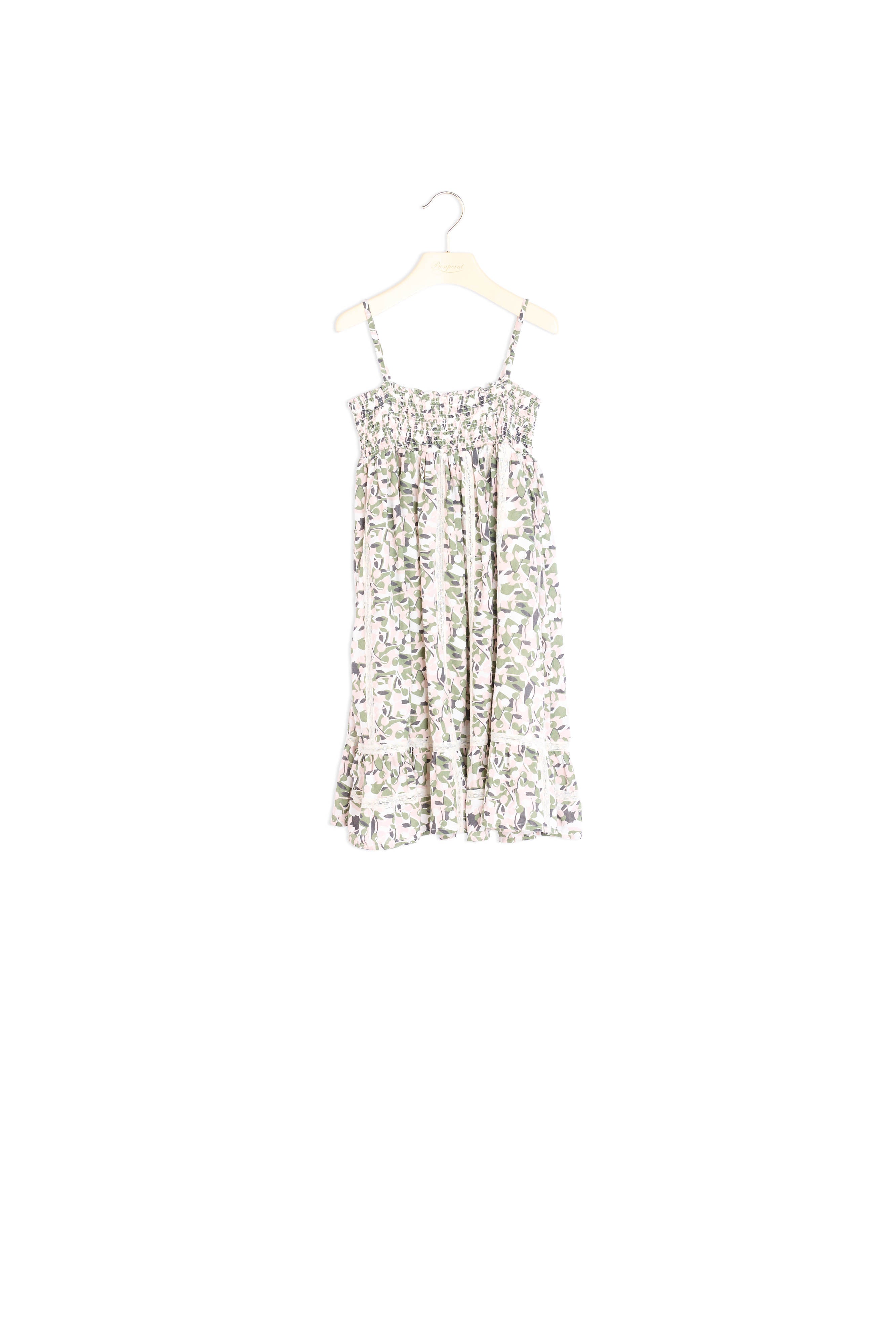 Robe longue avec smocks - Bonpoint vintage