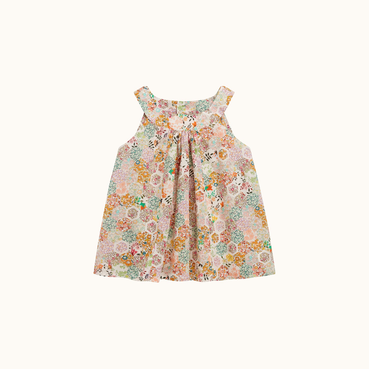 Blouse sans manches Nimi motif Liberty - Bonpoint vintage