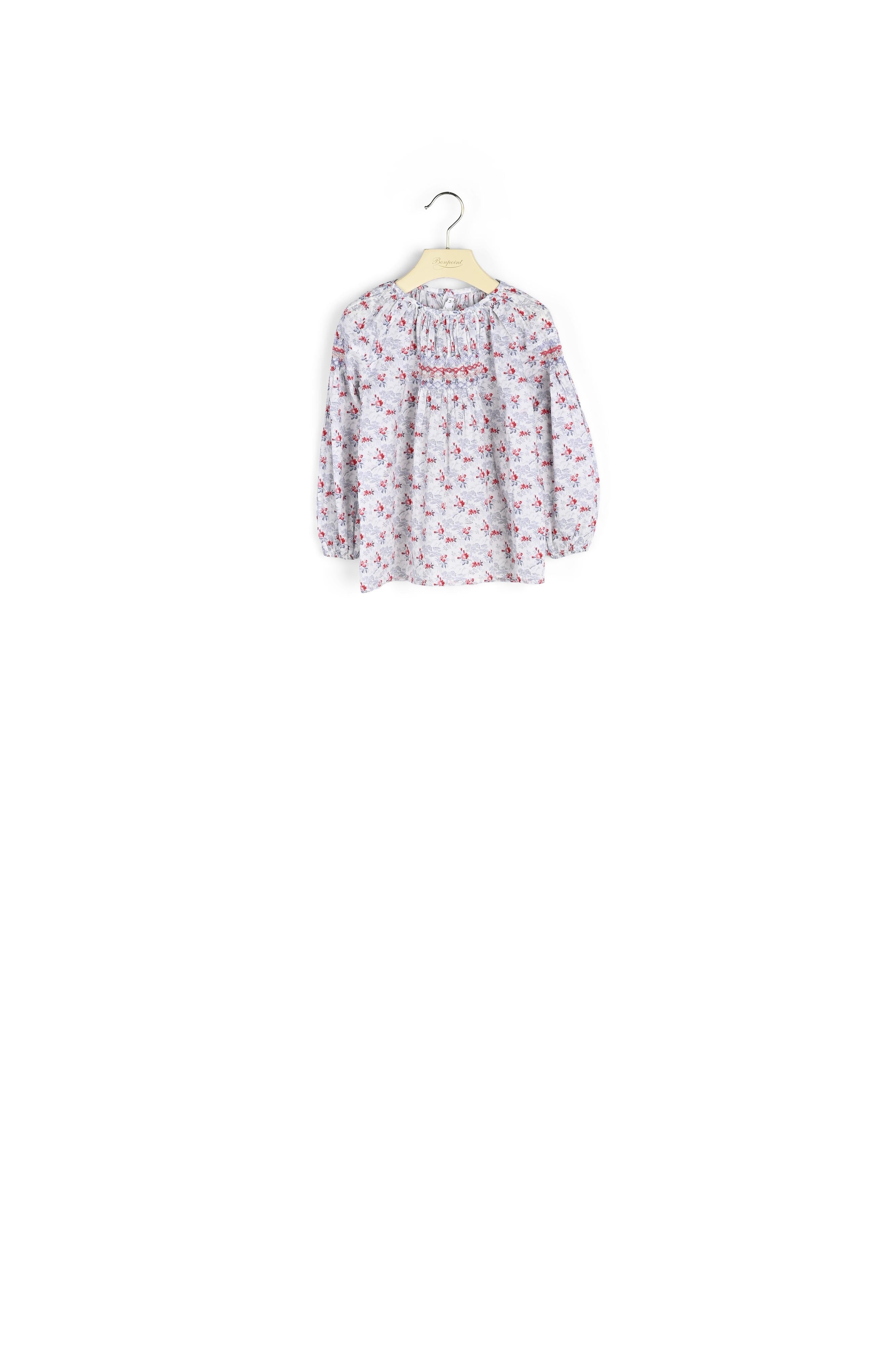 Blouse tissu Liberty exclusif fille - Bonpoint vintage