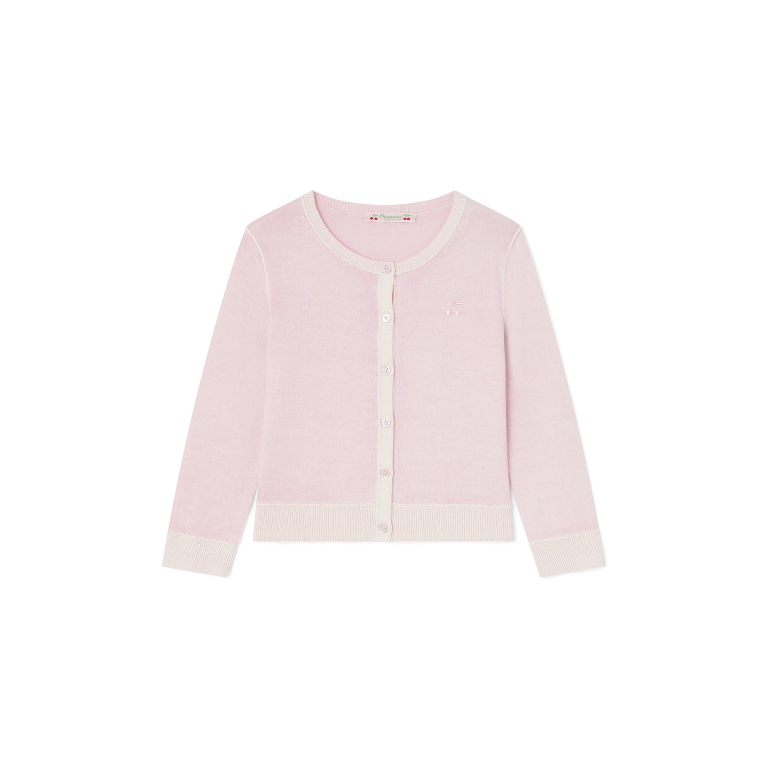 Cardigan à cerise brodée - Bonpoint vintage