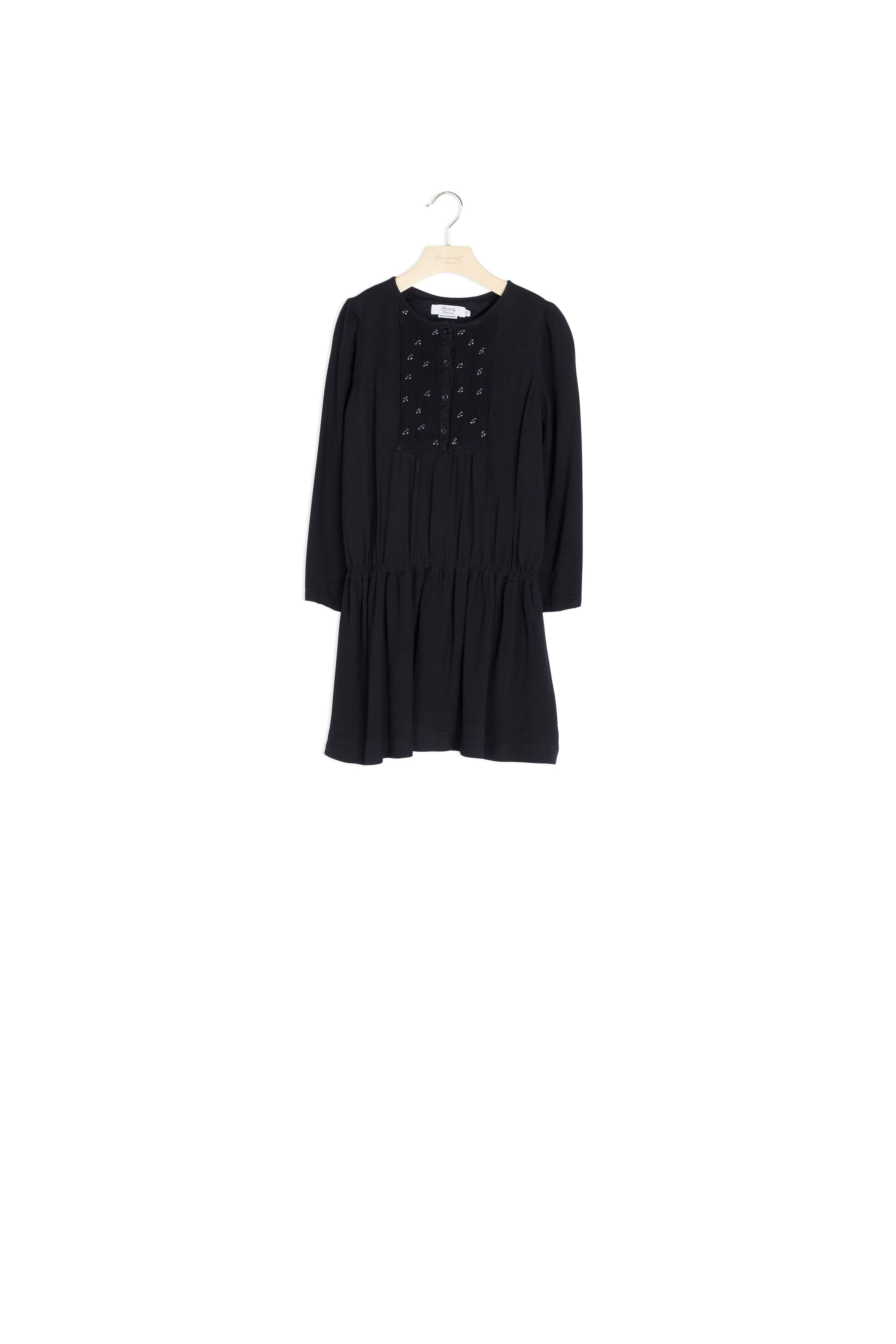 Robe plastron smocké - Bonpoint vintage