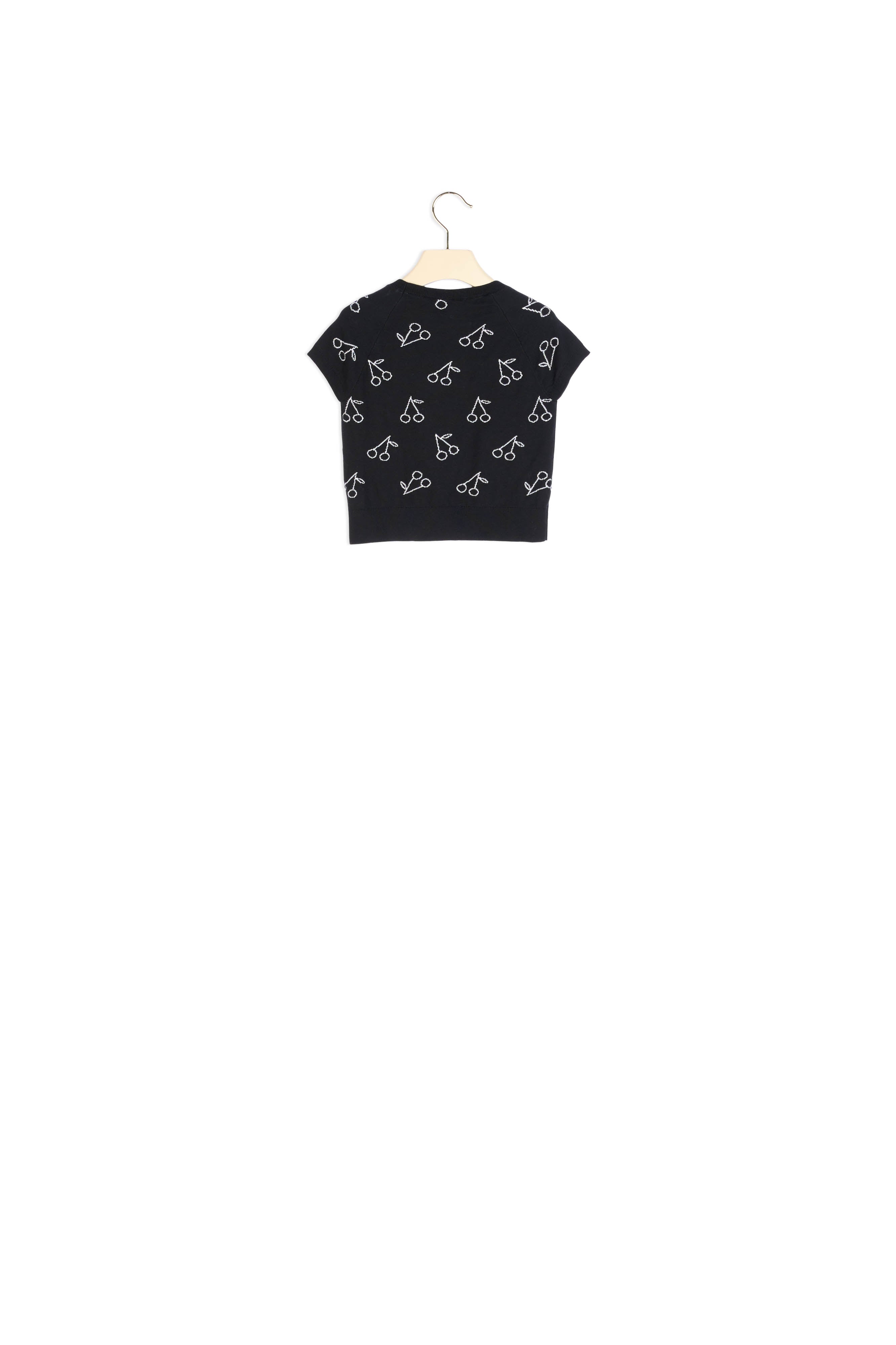 Pullover manches courtes Cerises - Bonpoint vintage