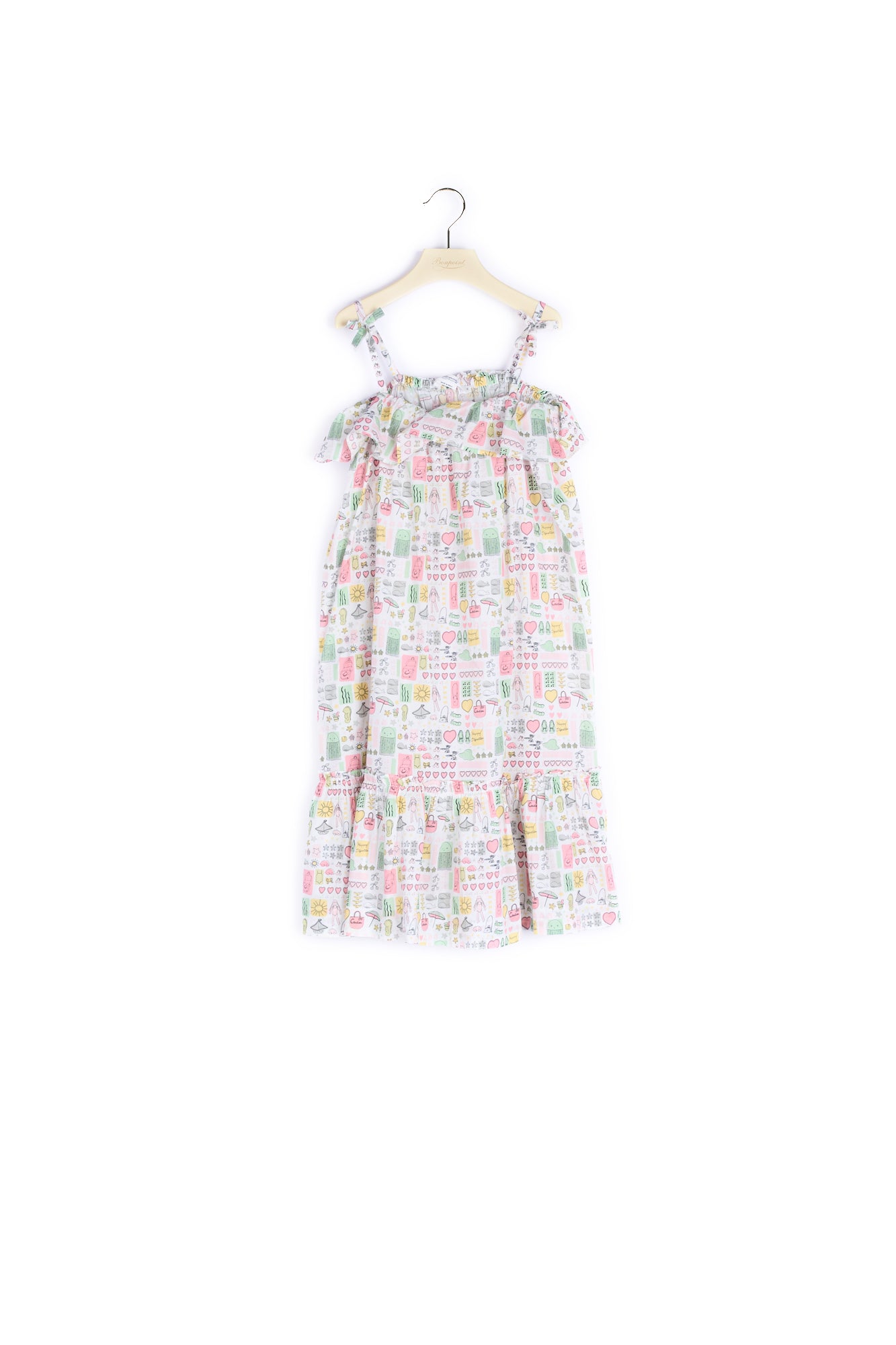 Robe en popeline imprimée fille - Bonpoint vintage