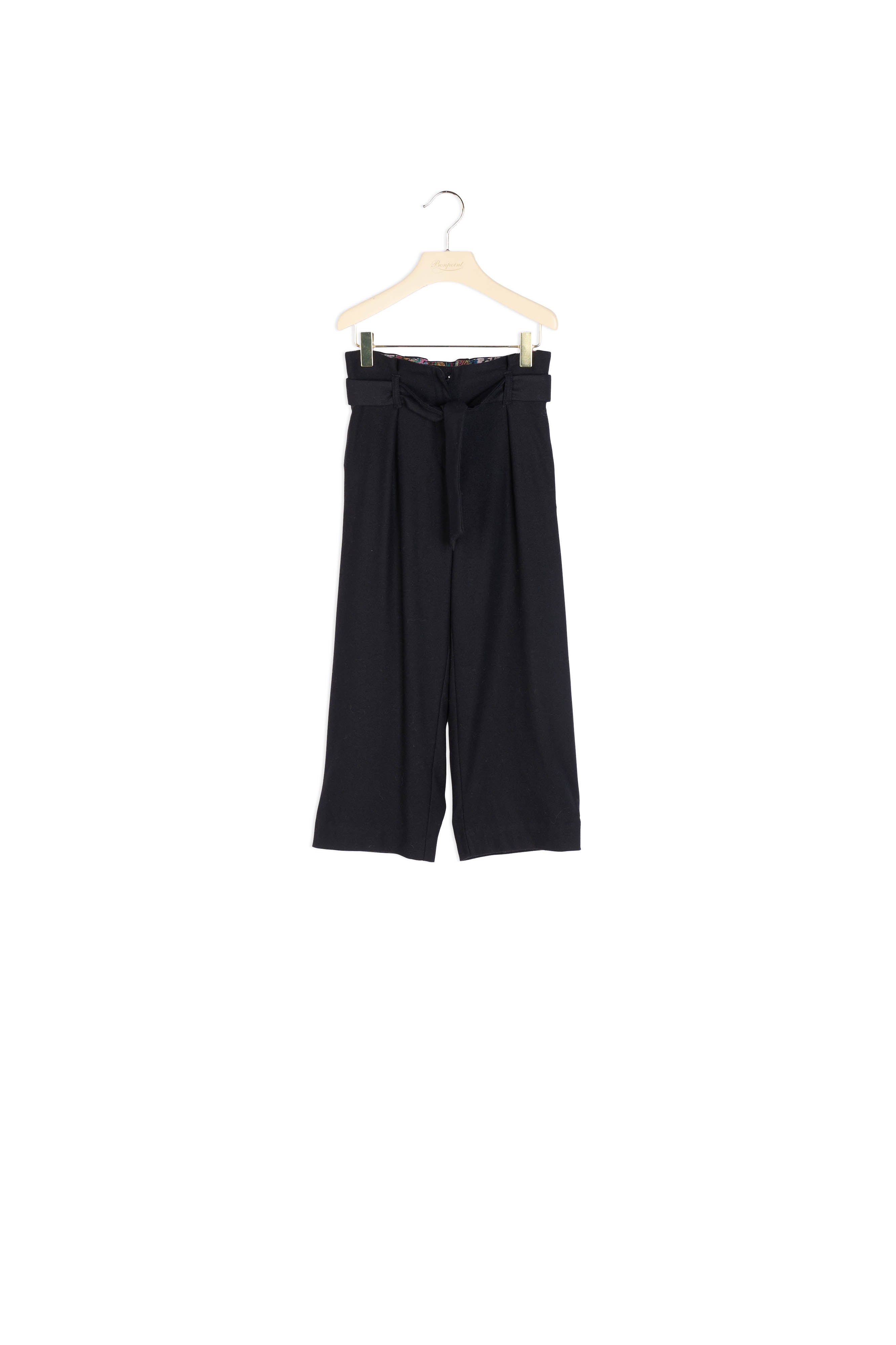 Pantalon en flanelle ceinturé fille - Bonpoint vintage