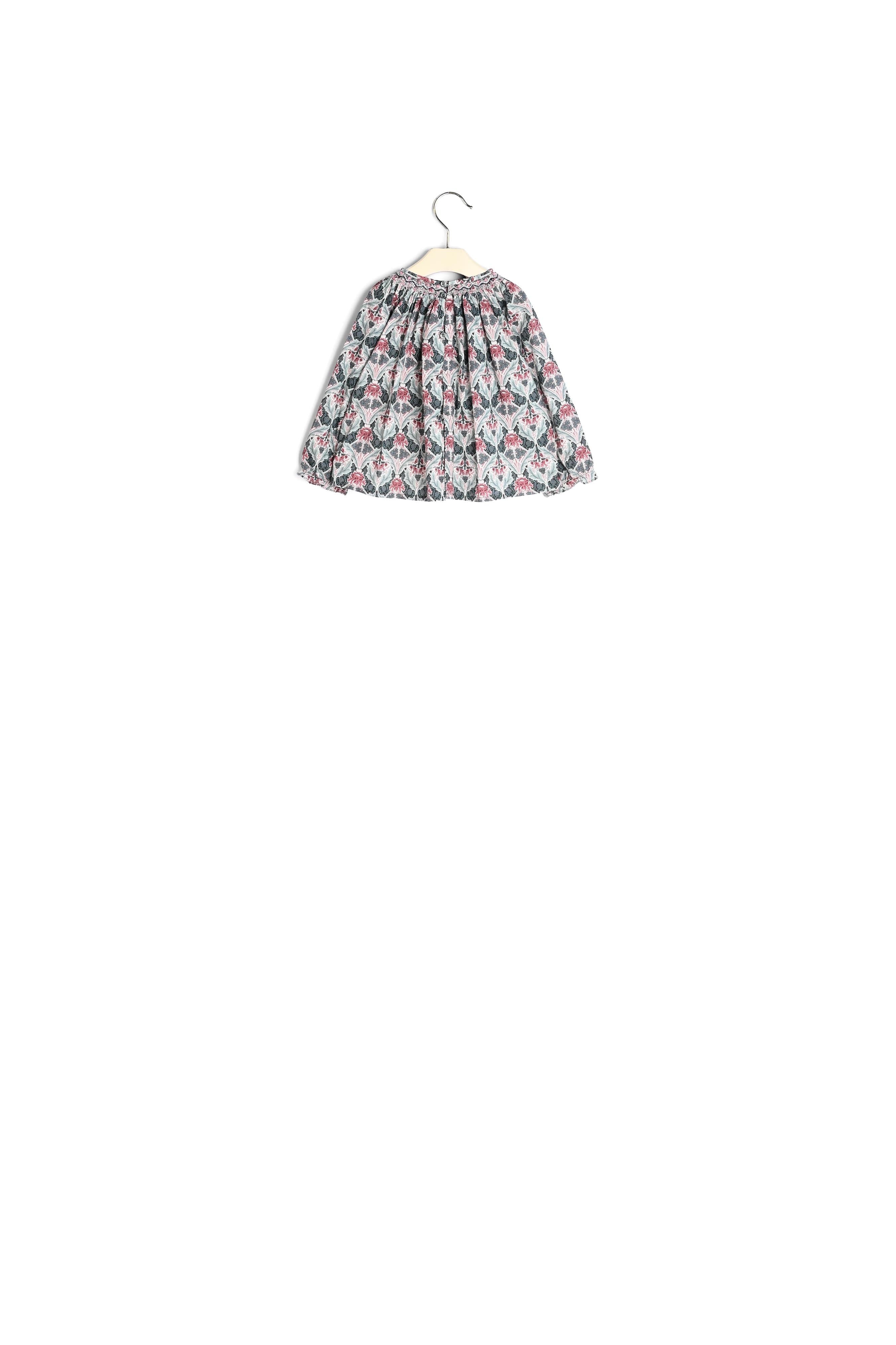 Blouse smockée Griotte - Bonpoint vintage