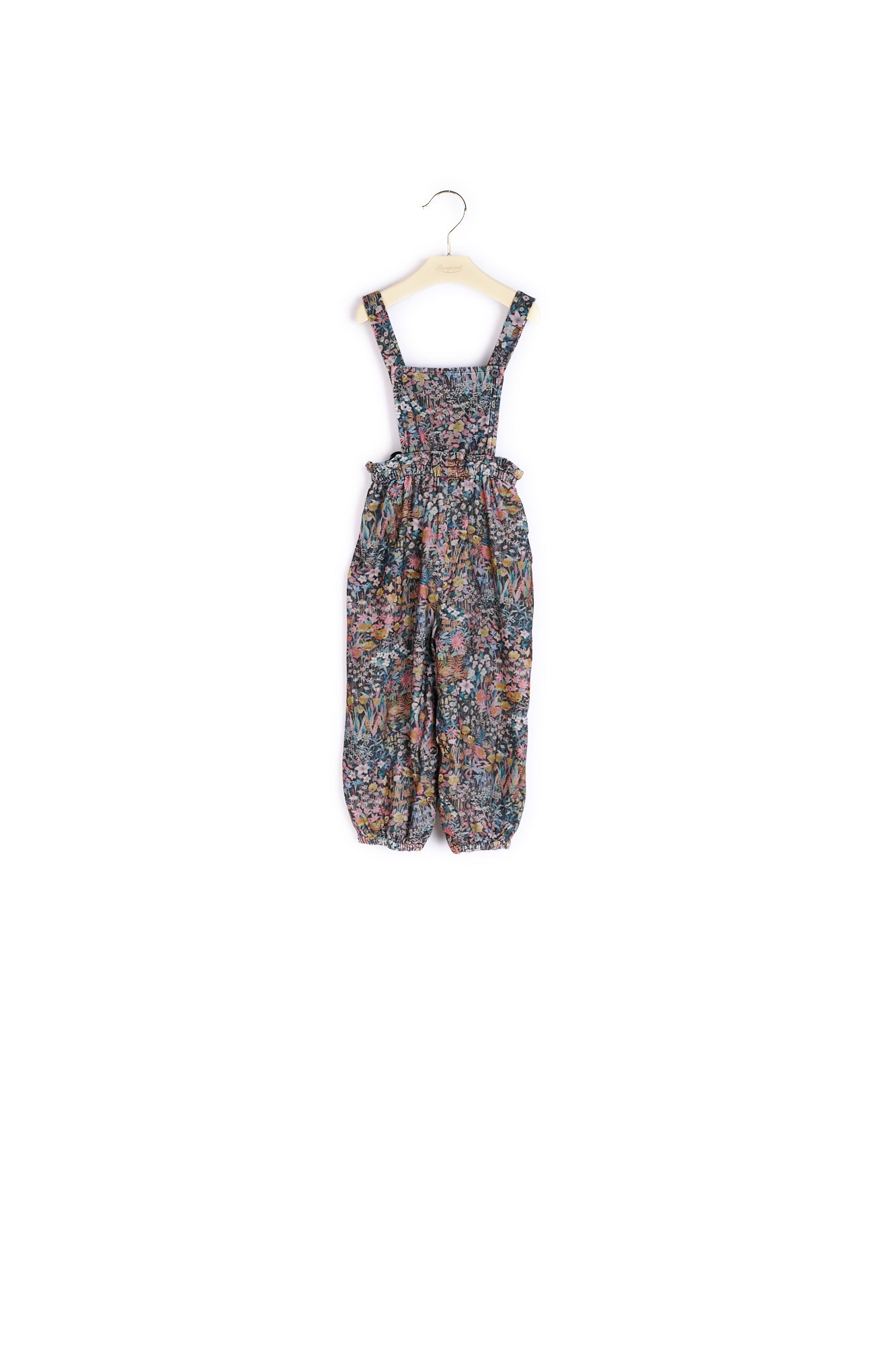 Salopette bébé en tissu Liberty velours - Bonpoint vintage