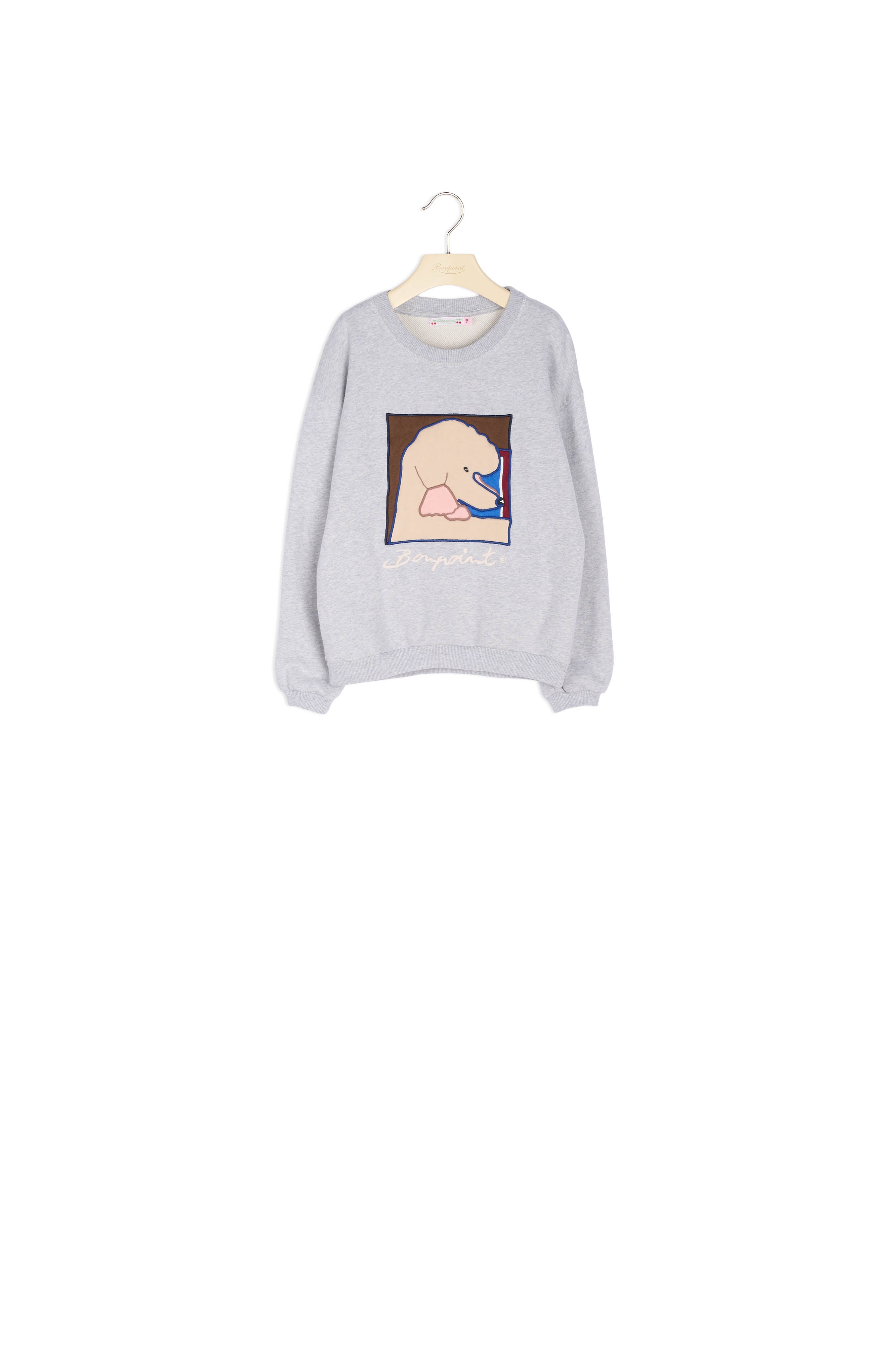 Sweatshirt avec patch fille - Bonpoint vintage