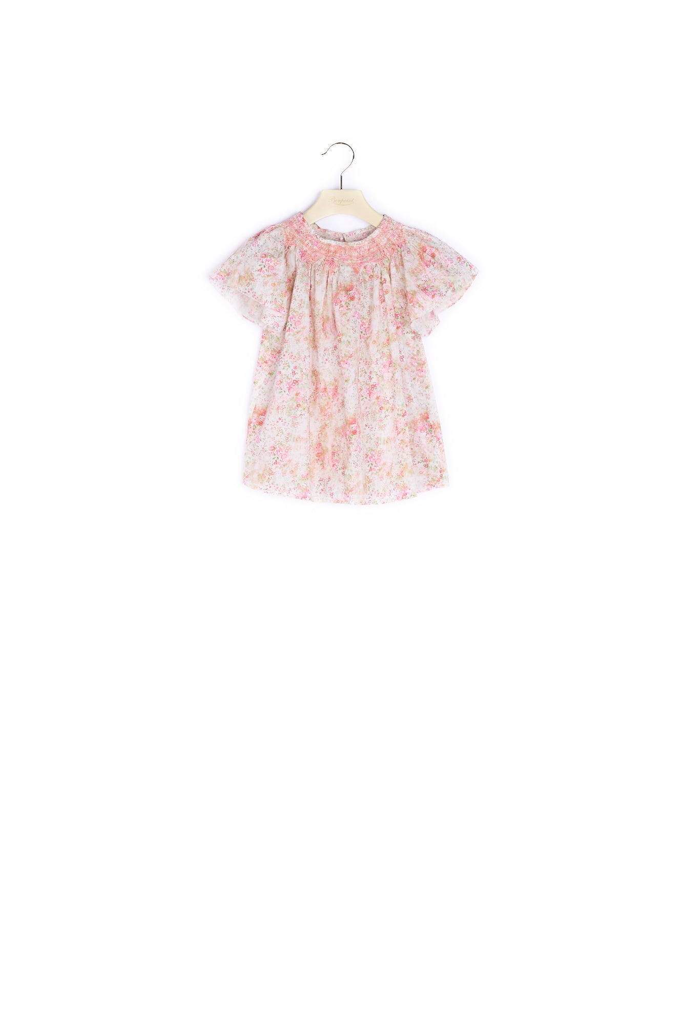 Blouse manches courtes Nella imprimé Liberty - Bonpoint vintage