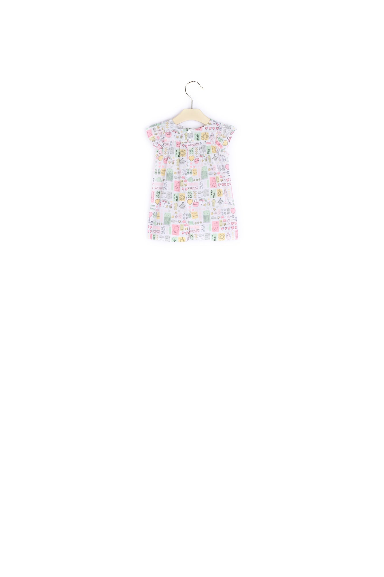 Robe en popeline imprimée - Bonpoint vintage