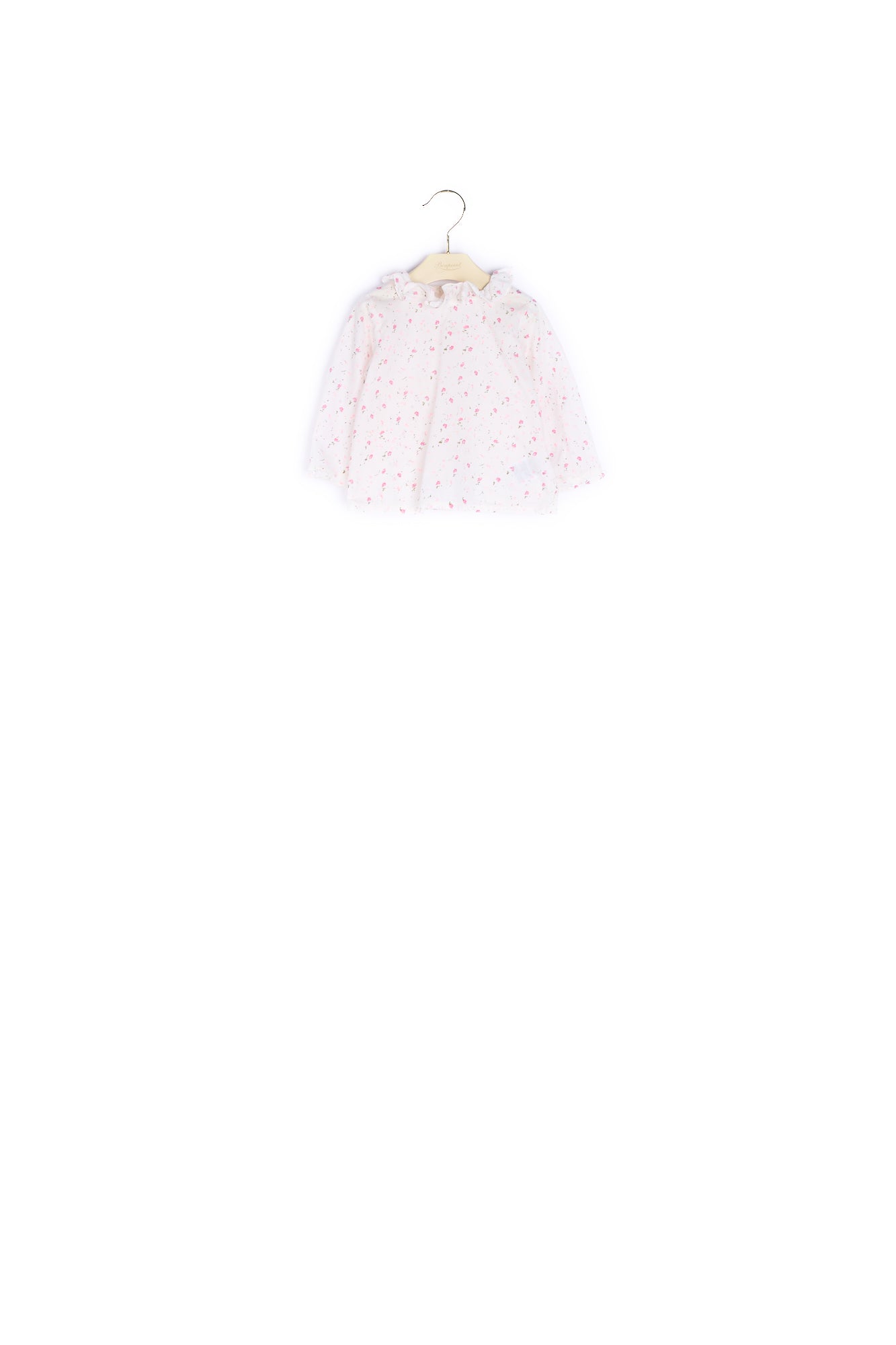 Blouse imprimée à col volanté bébé - Bonpoint vintage
