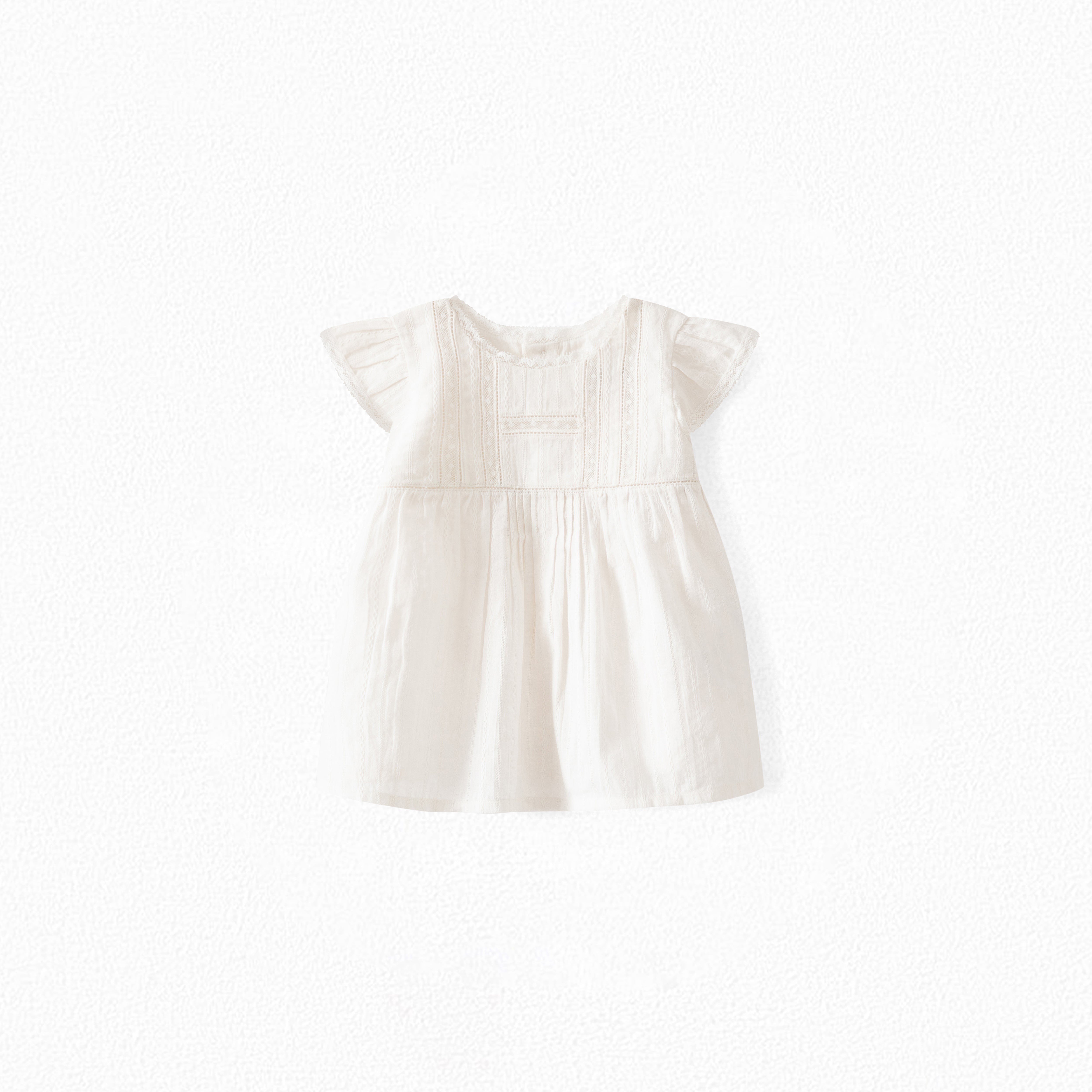 Blouse en coton avec dentelle - Bonpoint vintage