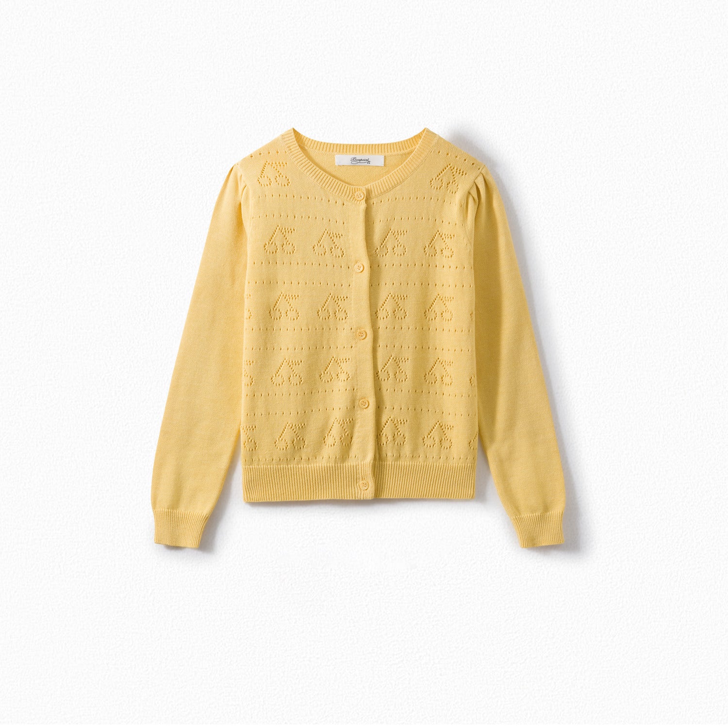 Cardigan en coton ajouré - Bonpoint vintage