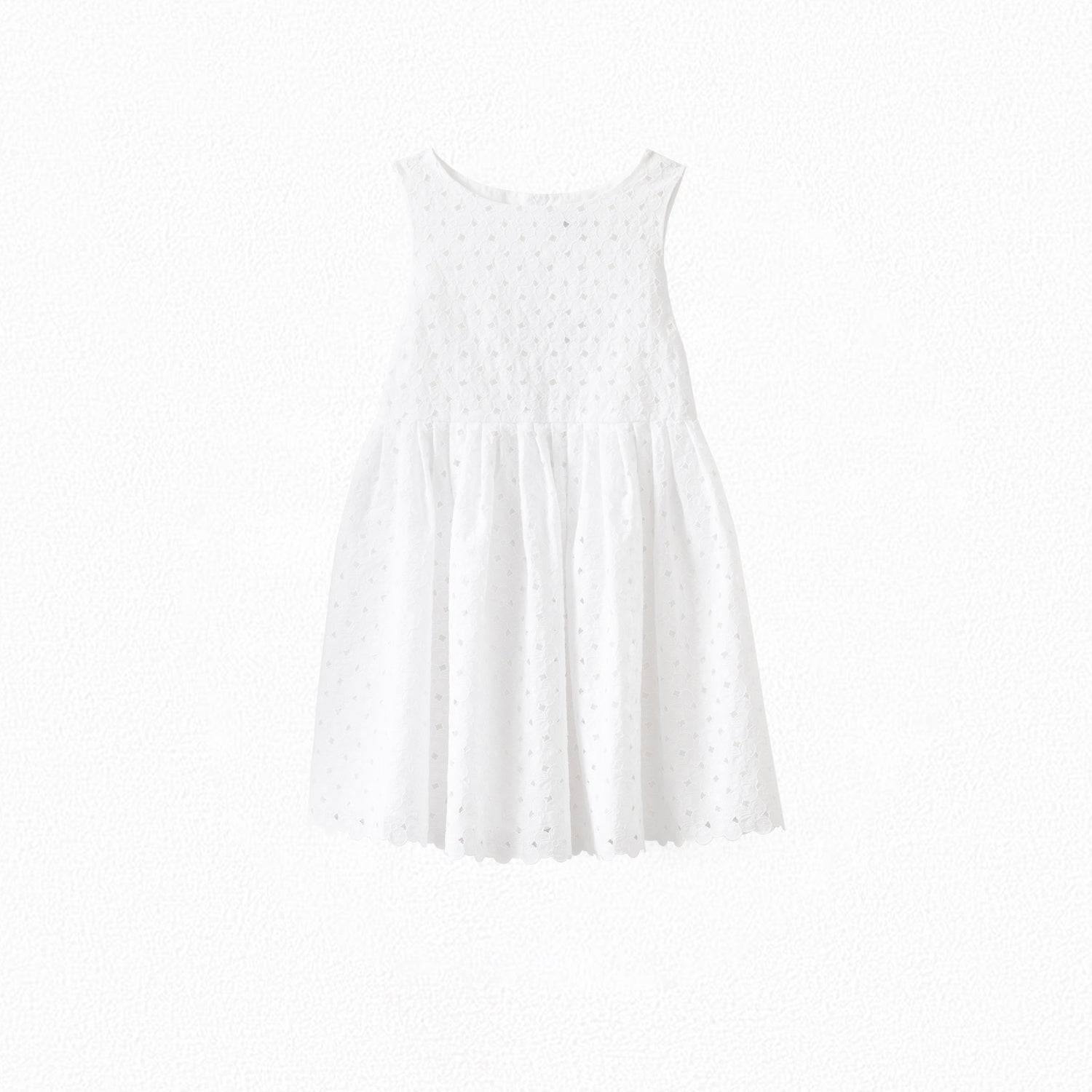 Robe en coton brodé - Bonpoint vintage